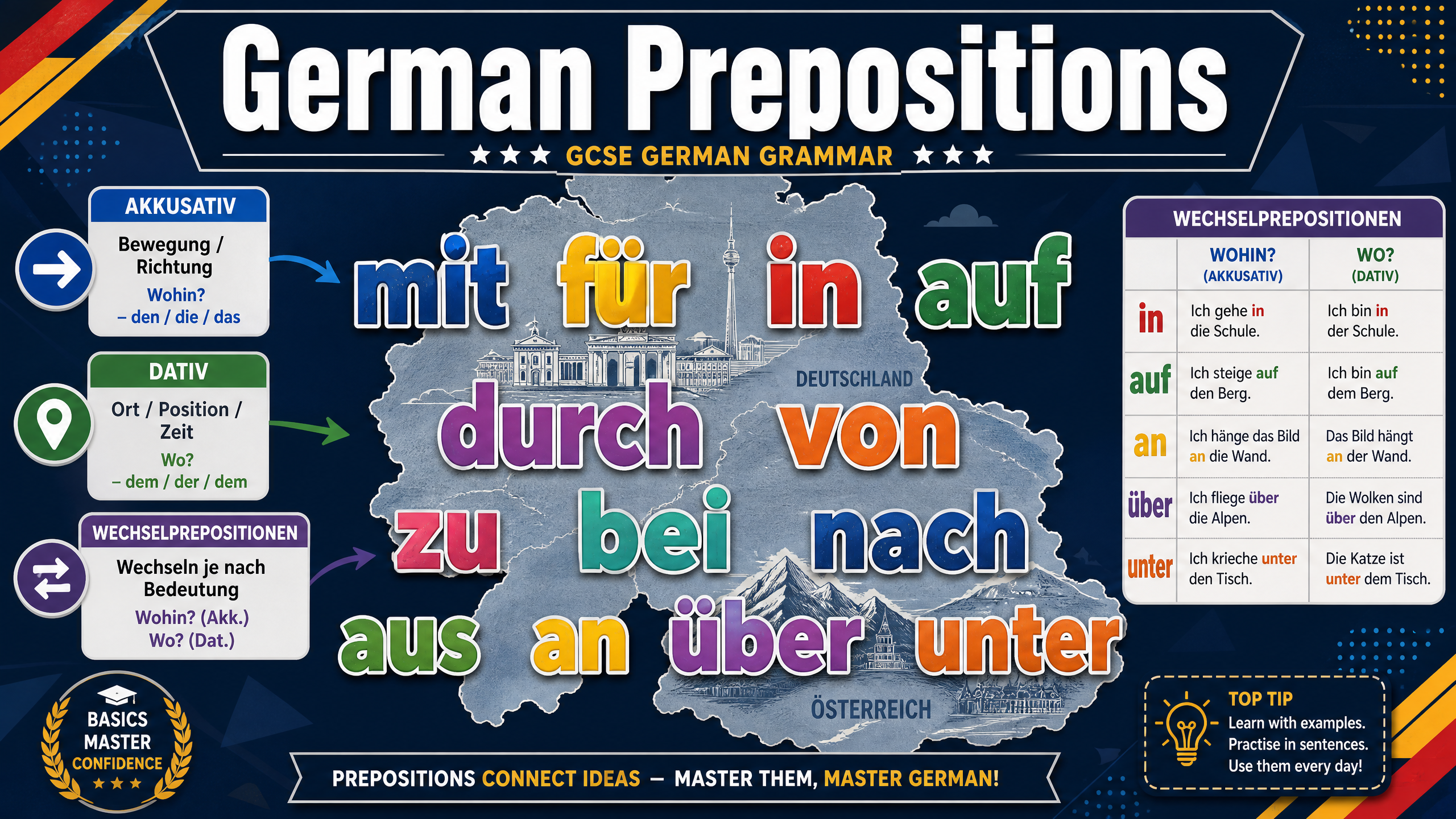 Header image for Grammar: Prepositions