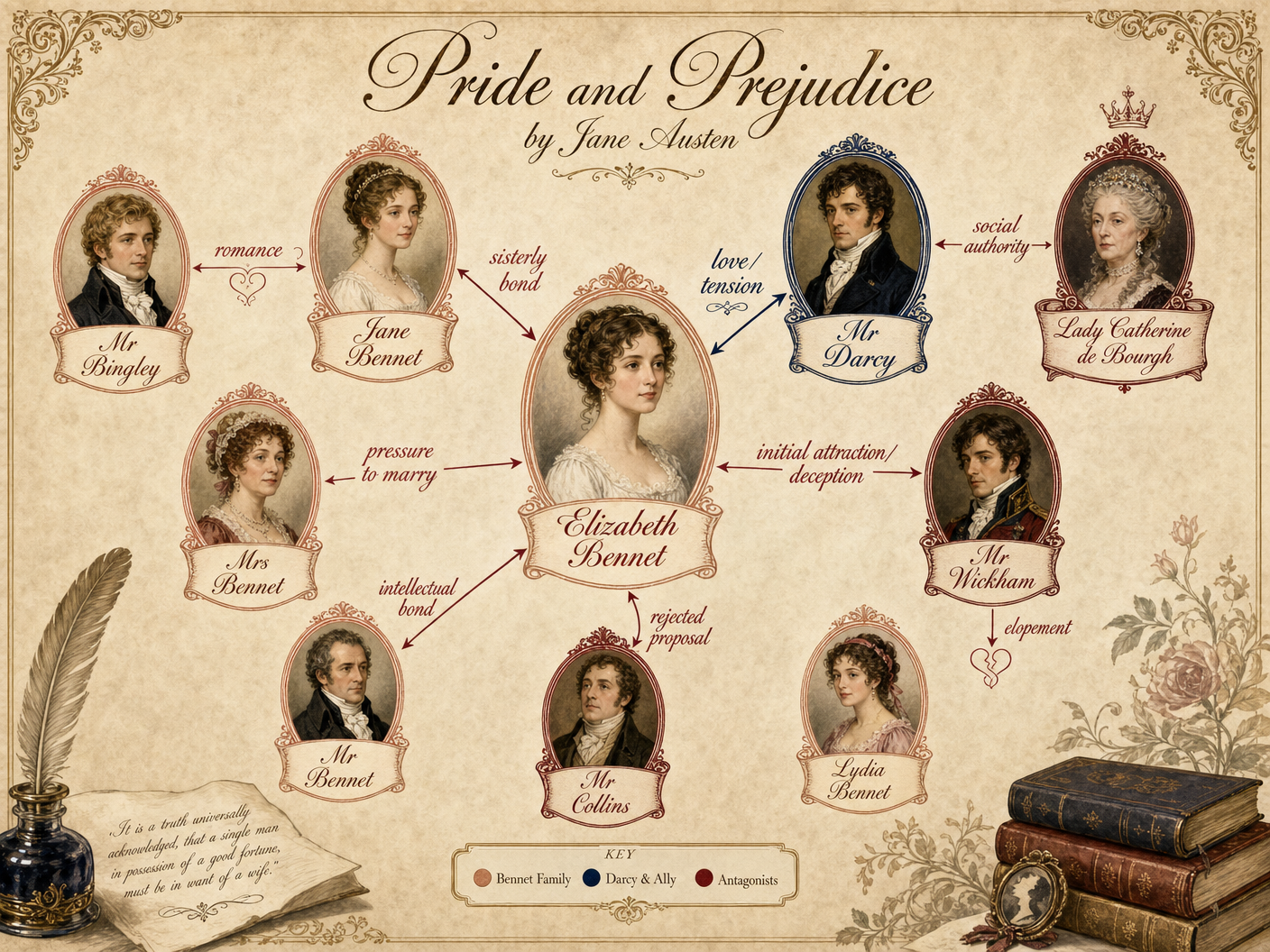 Character Relationships in Pride and Prejudice