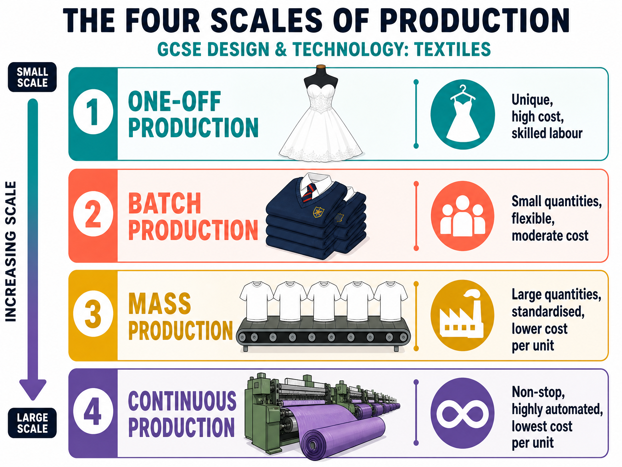 The Four Scales of Production