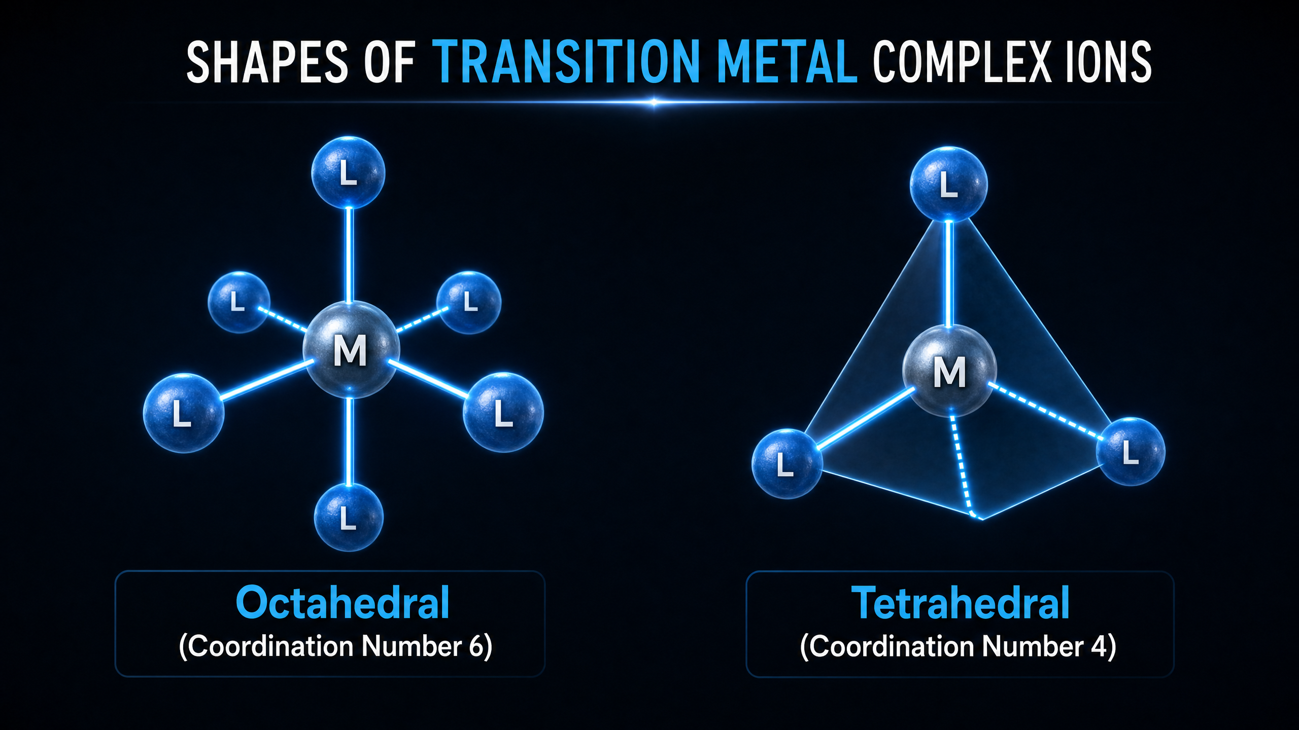 Common shapes of transition-metal complexes.