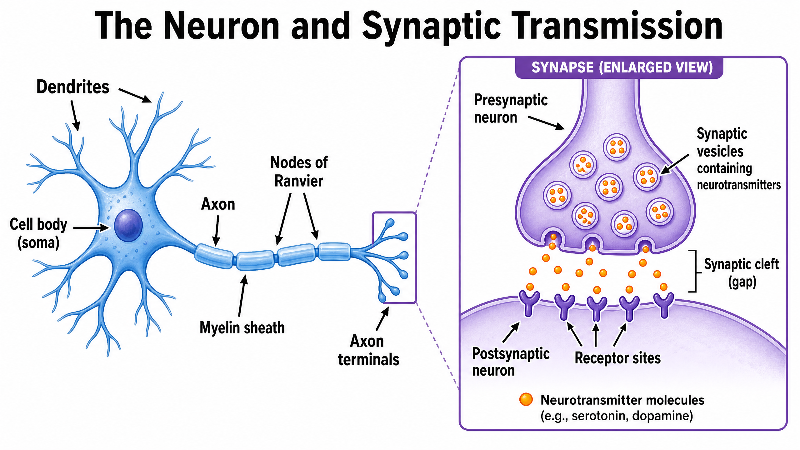 The Neuron and Synaptic Transmission
