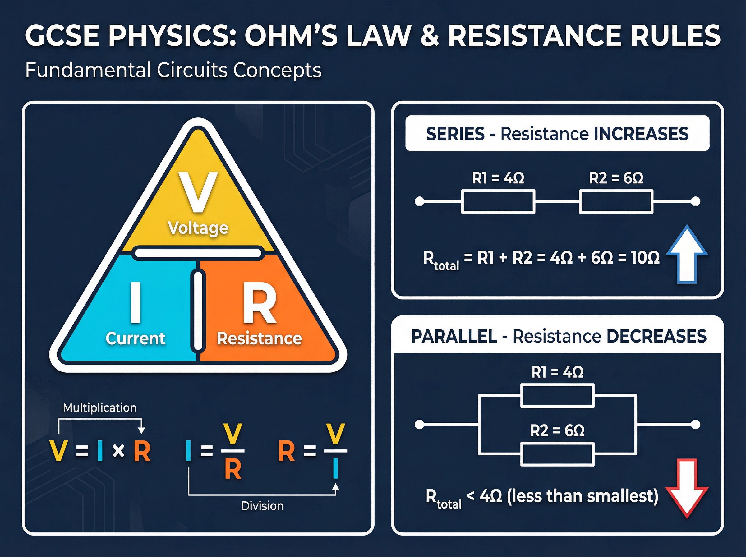 Ohm's Law and Resistance Rules