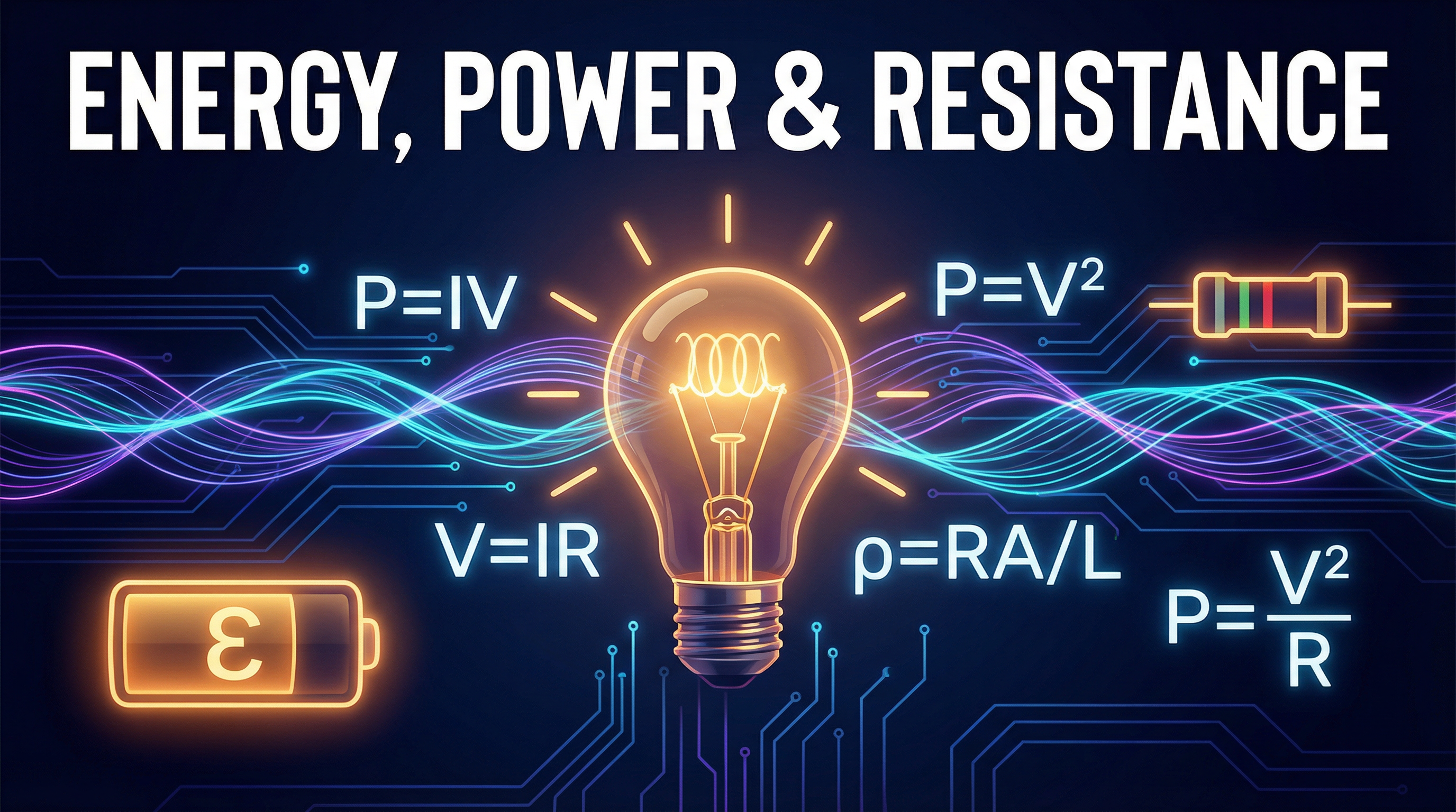 Header image for Energy, Power and Resistance