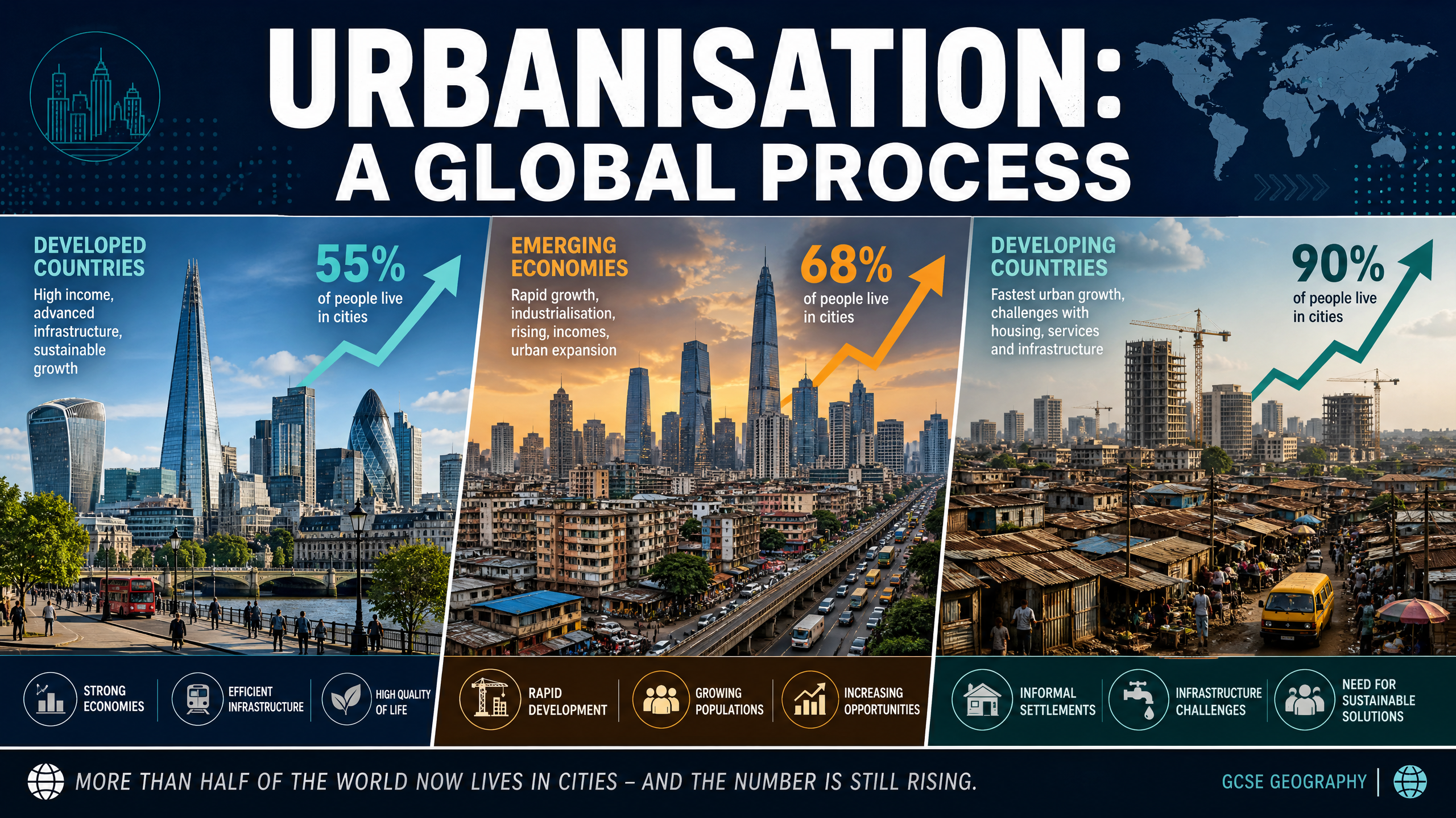 Urbanisation: A Global Process