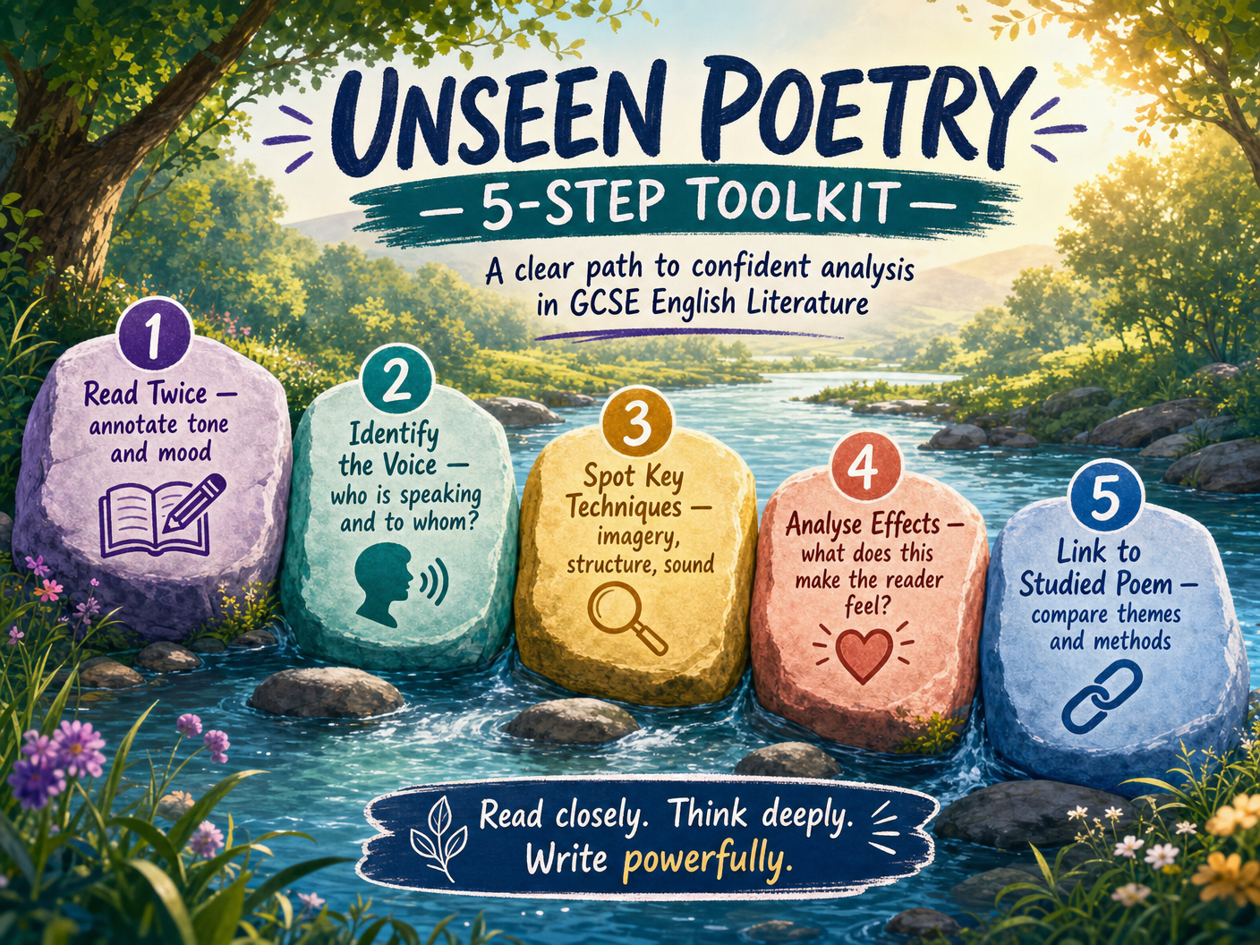 5-Step Toolkit for Unseen Poetry