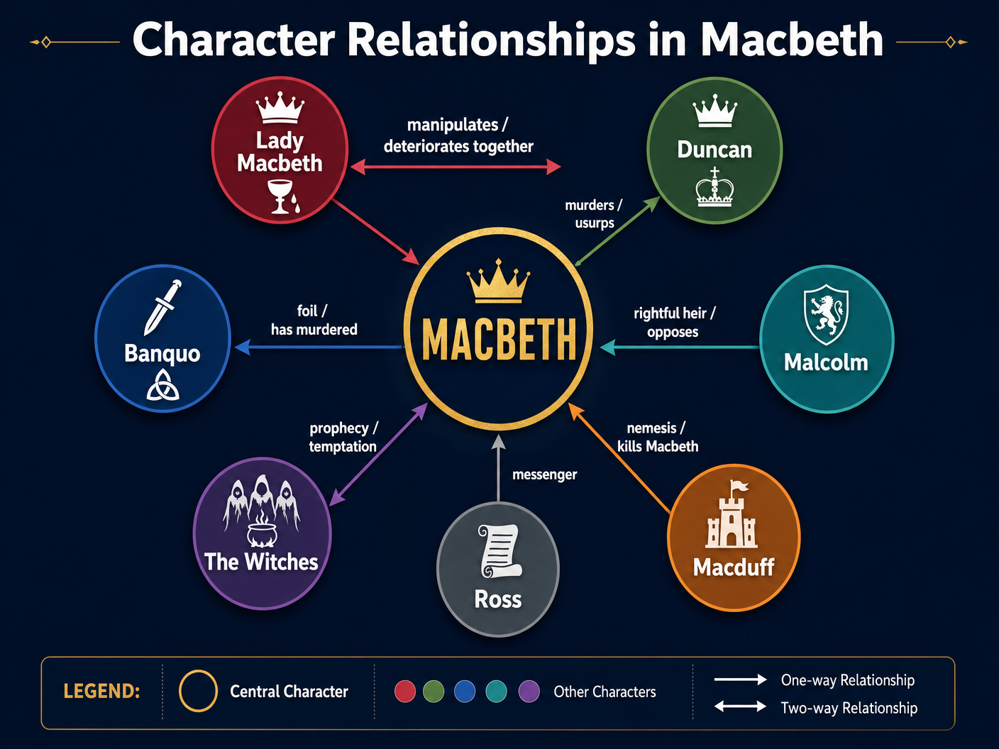 Character Relationships in Macbeth