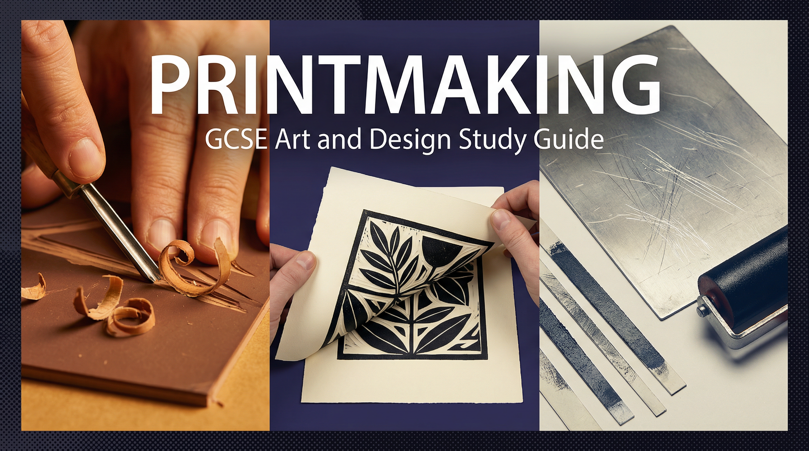 Header image for the GCSE Printmaking study guide.