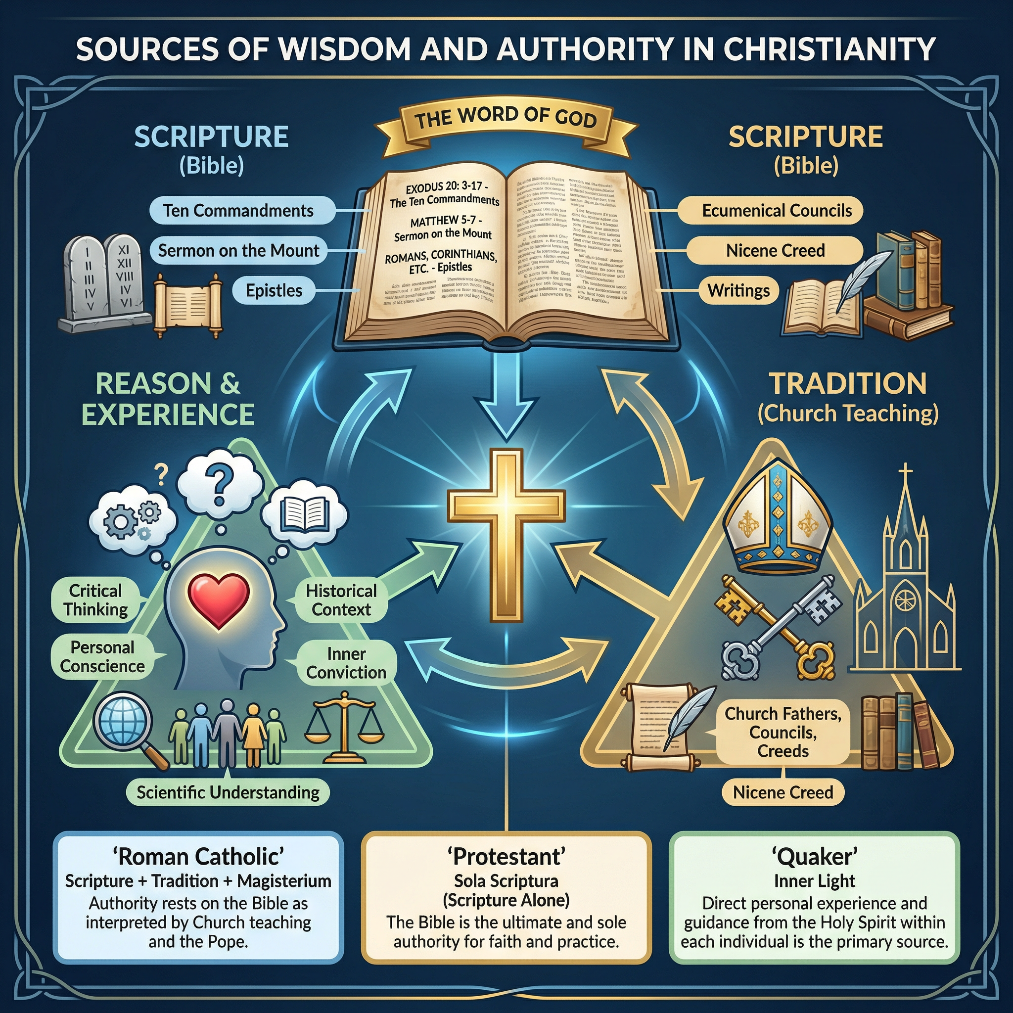 Sources of Wisdom and Authority in Christianity.