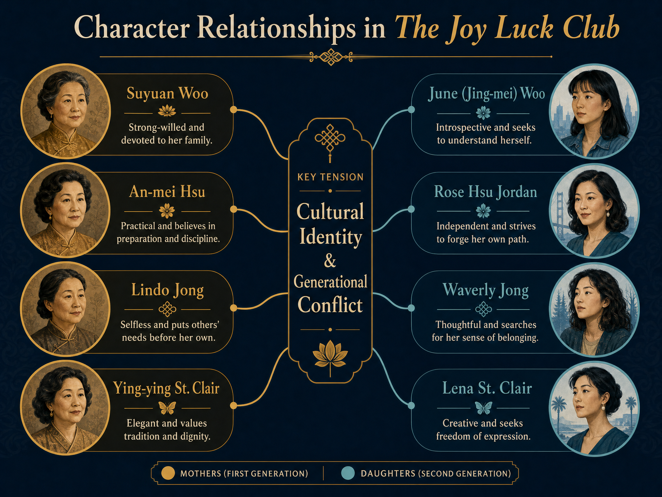 Character Relationships in The Joy Luck Club