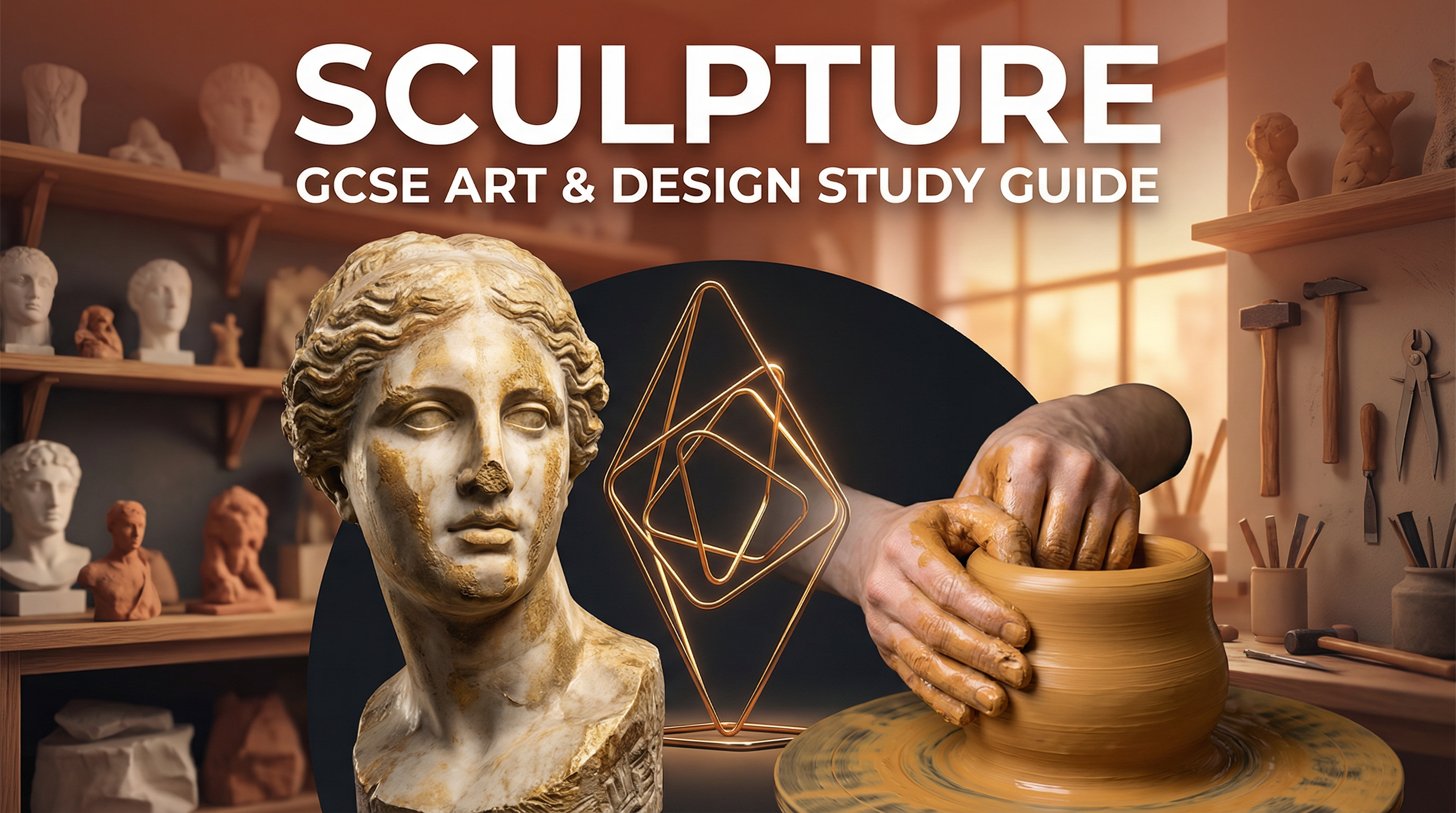Header image for the GCSE Sculpture study guide.