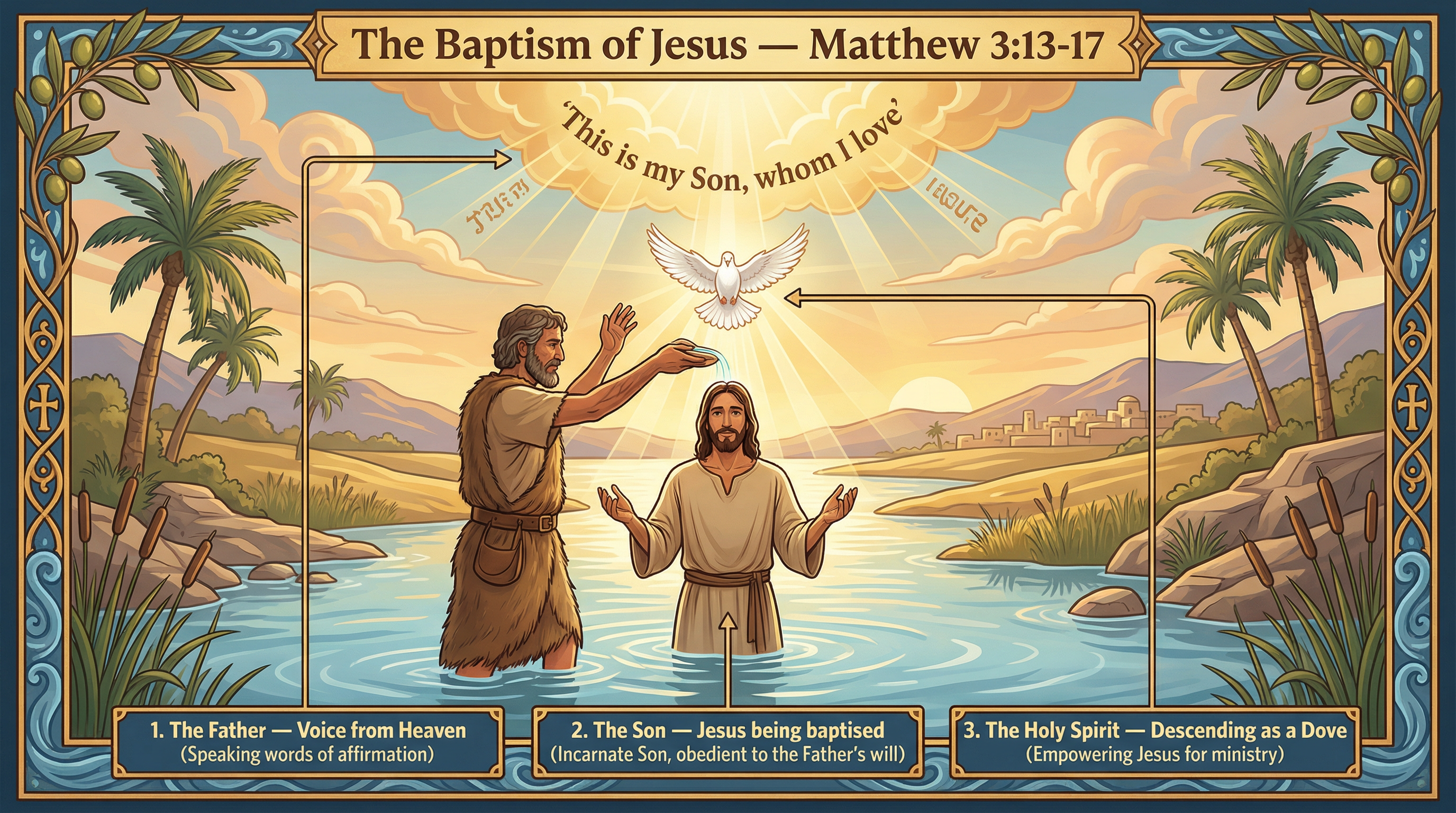The Baptism of Jesus (Matthew 3:13-17) as evidence for the Trinity