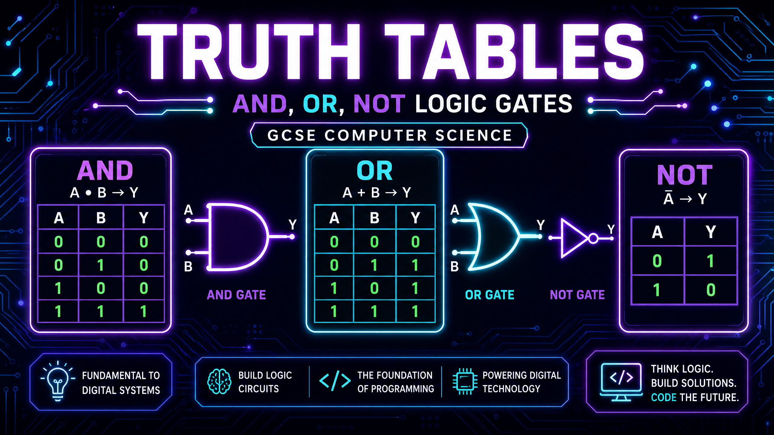 Truth Tables and Logic Gates
