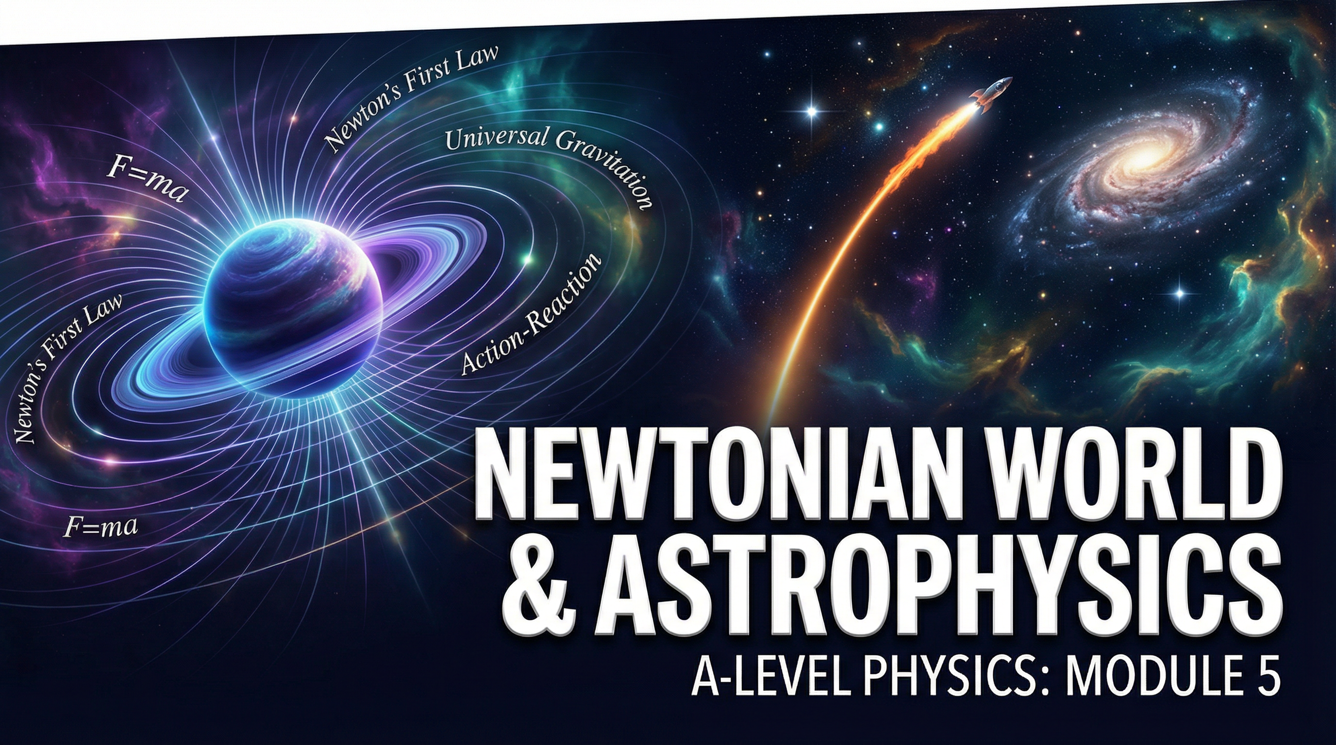 Newtonian World & Astrophysics: From the motion of pendulums to the orbits of galaxies.