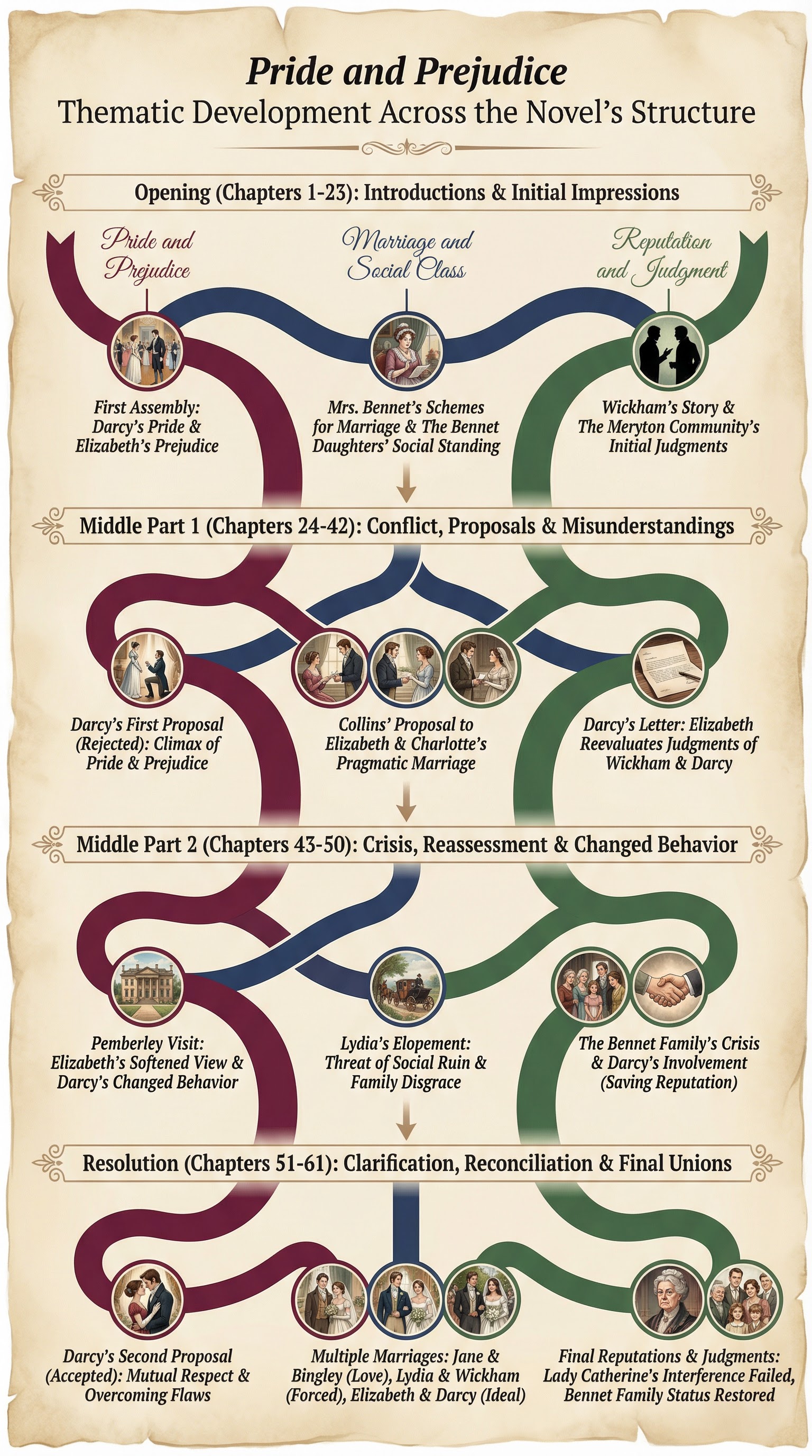 Thematic Development in Pride and Prejudice