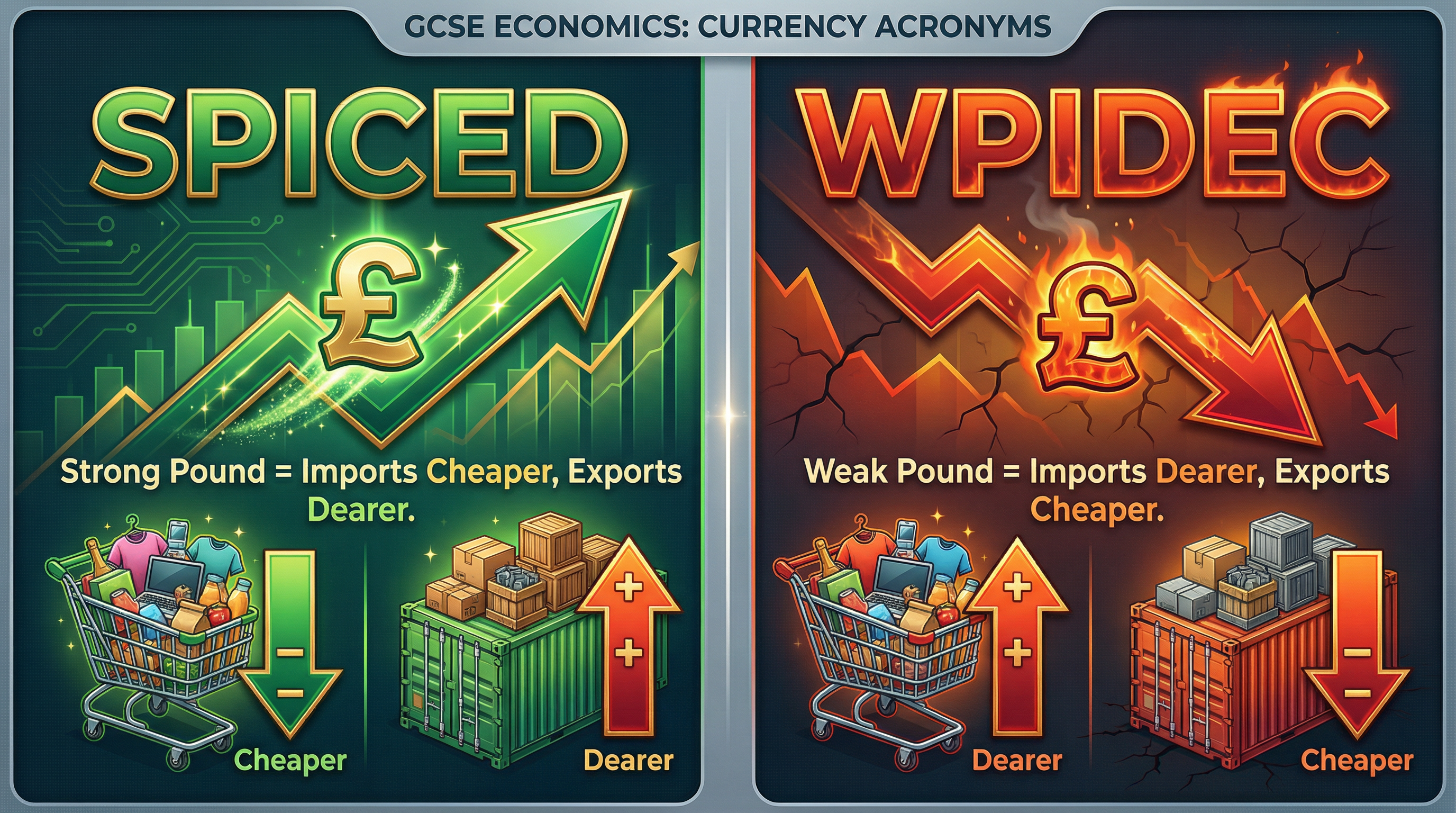 SPICED vs WPIDEC: Remembering the Impact of Exchange Rate Changes