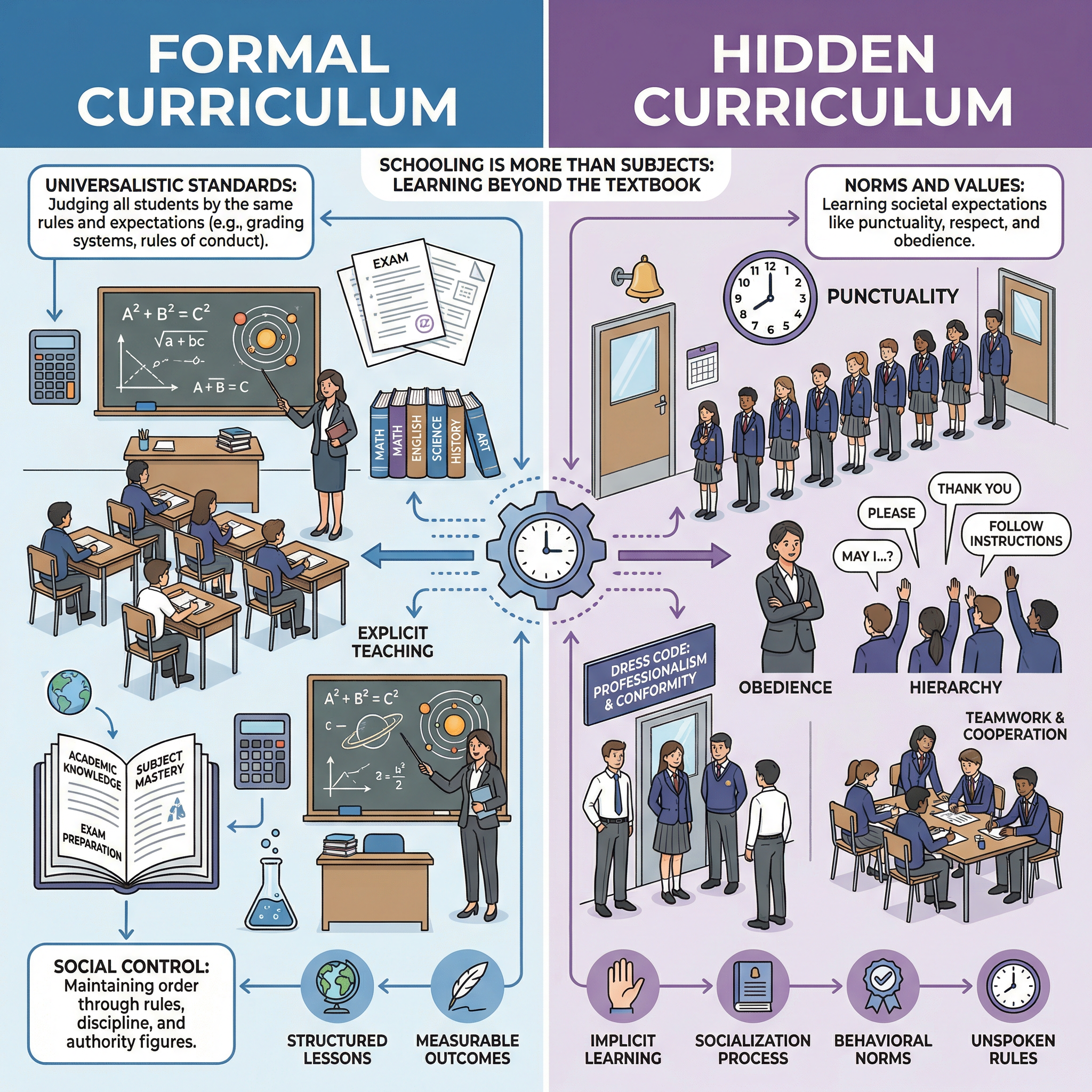 The Formal vs. The Hidden Curriculum