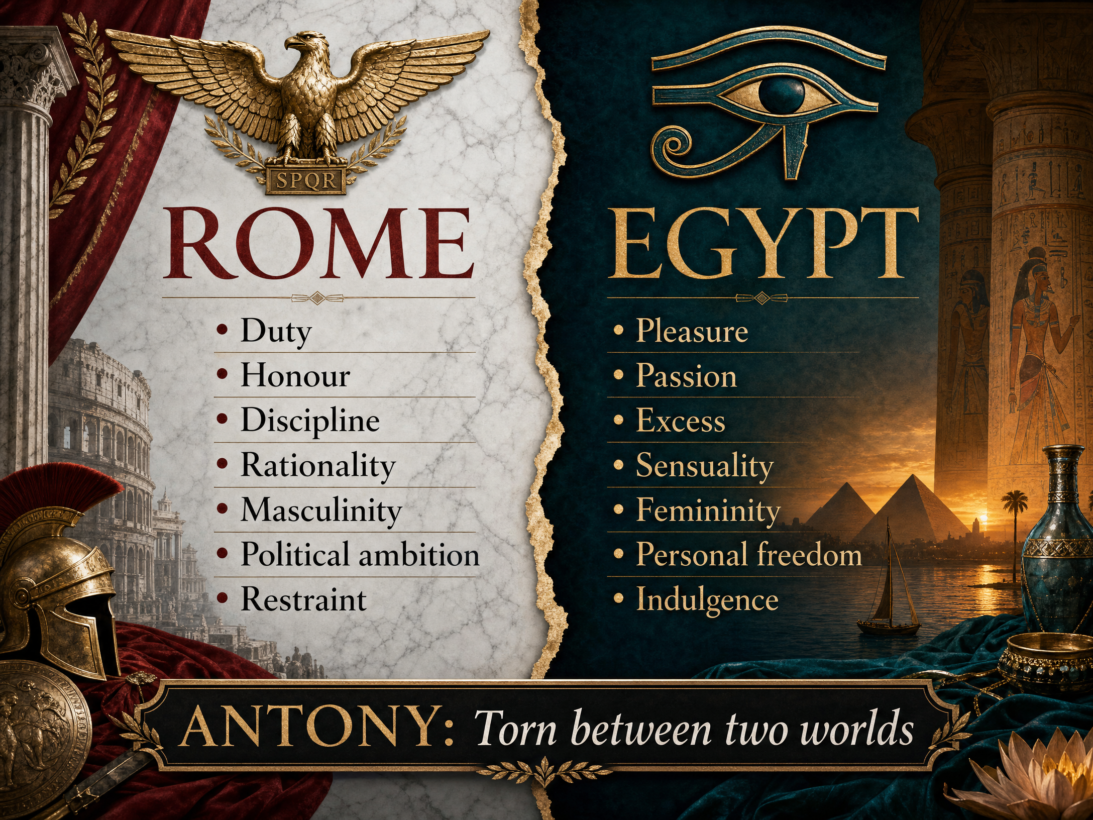 Rome vs. Egypt: Clash of Values