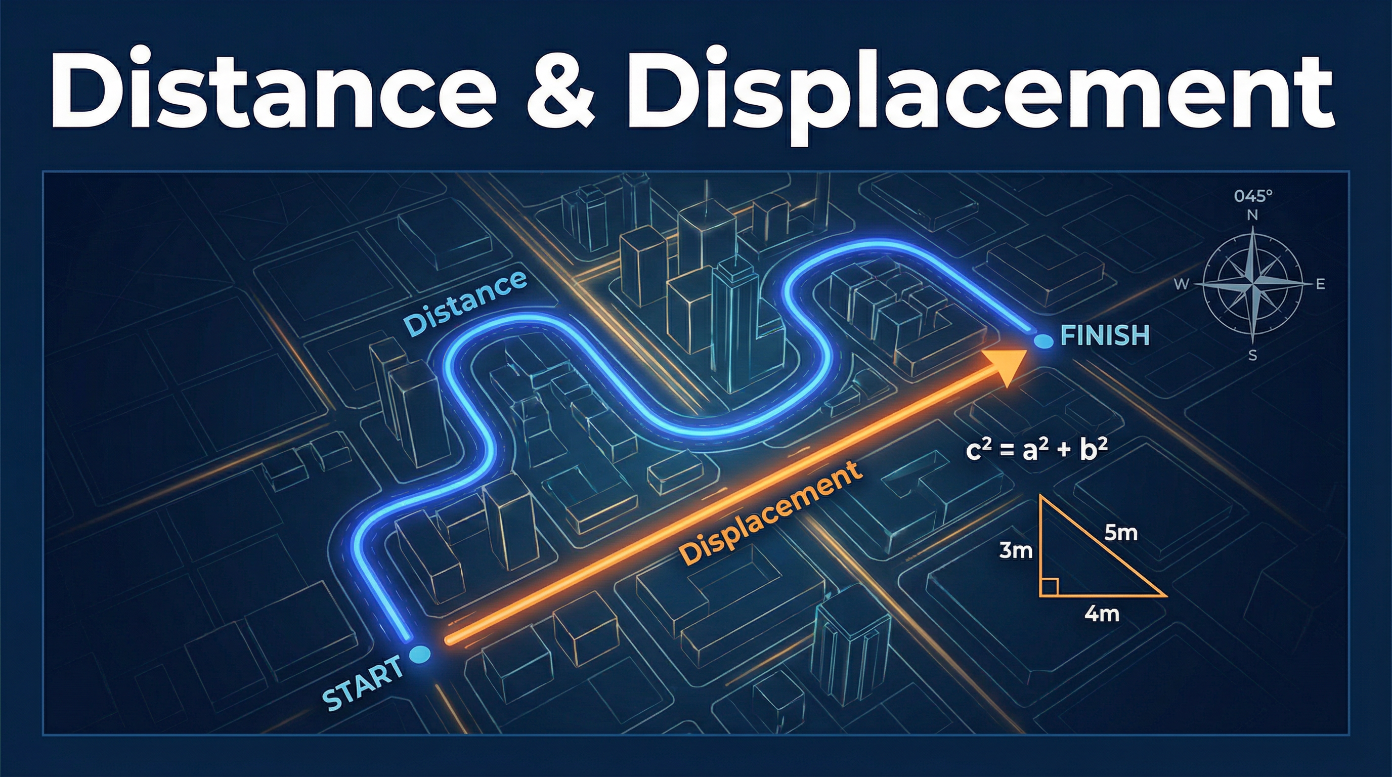 Header image for Distance & Displacement