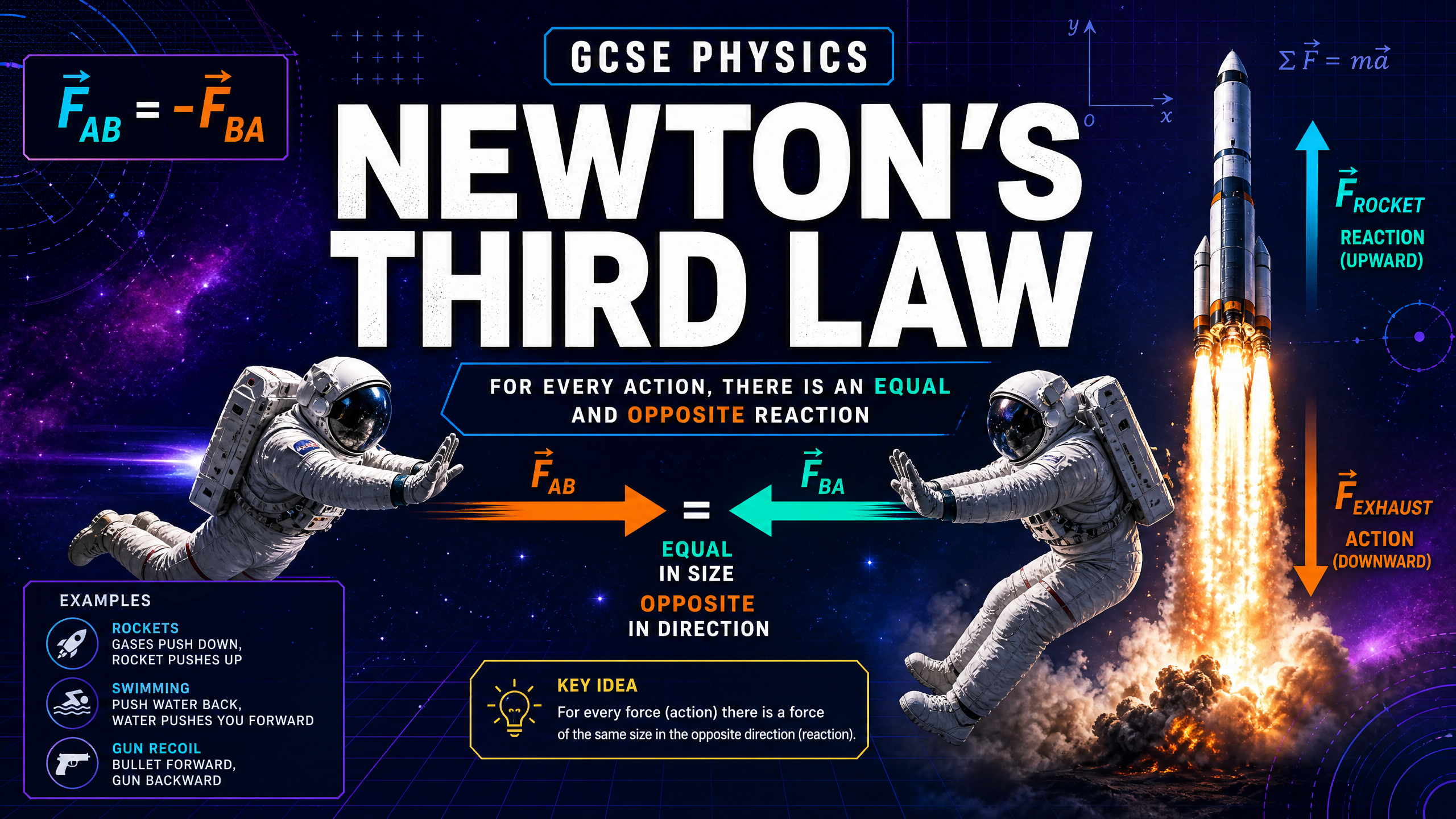Header image for Newton's Third Law
