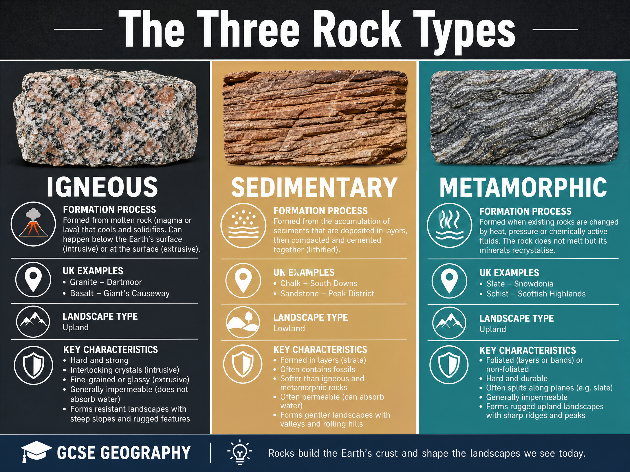 The Three Rock Types
