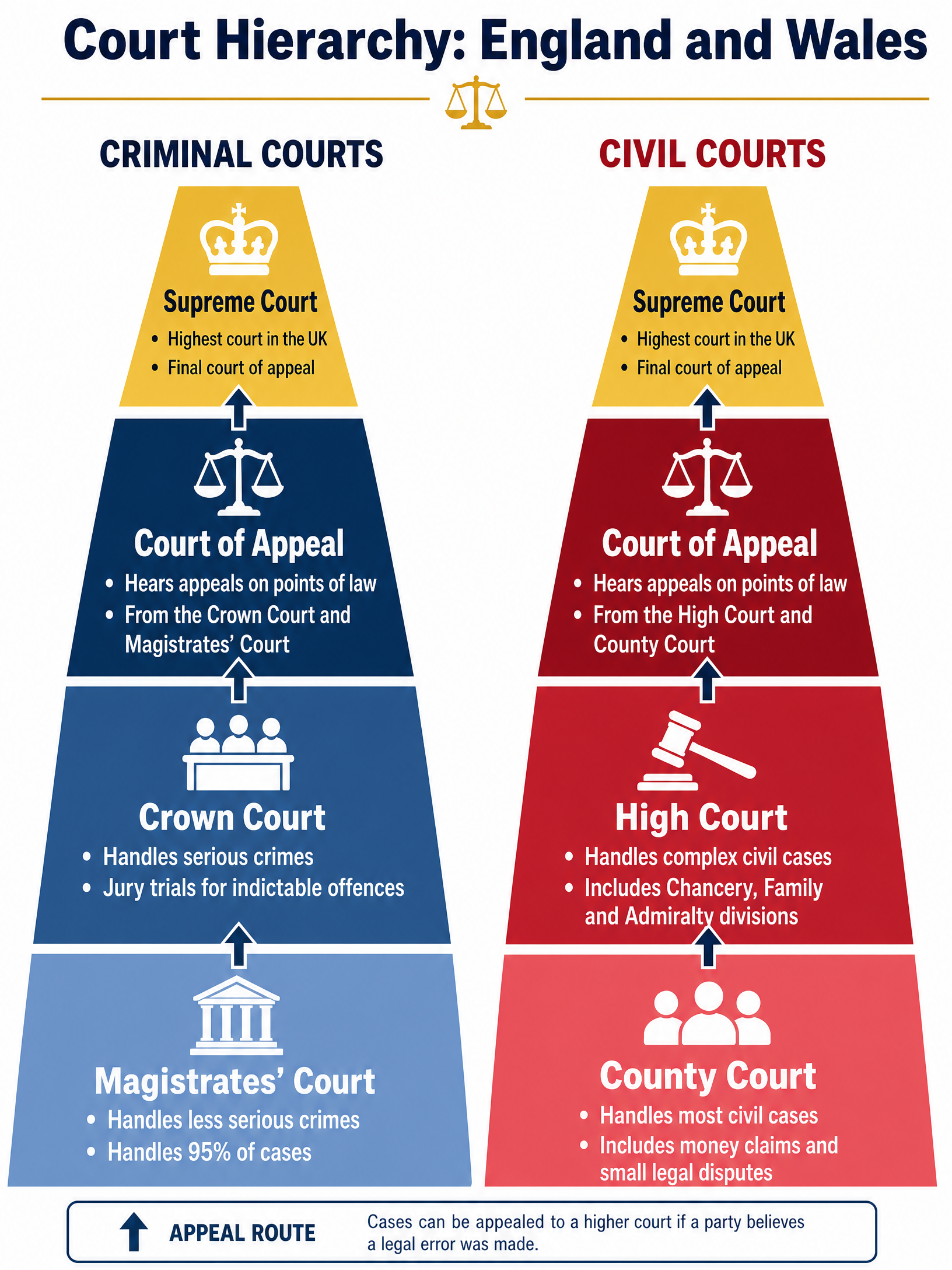 Court Hierarchy: England and Wales