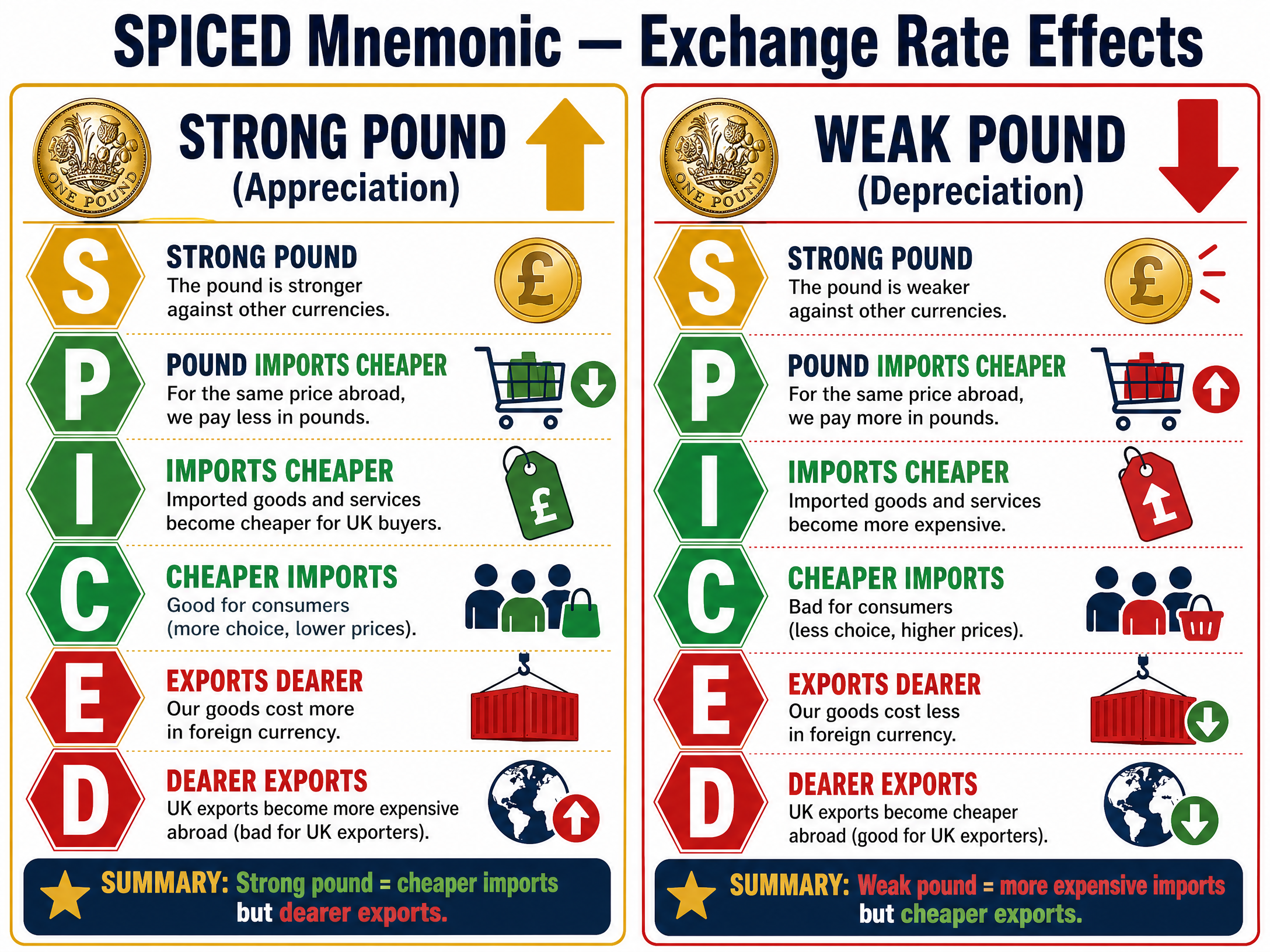 SPICED Mnemonic: The Effects of Currency Fluctuations