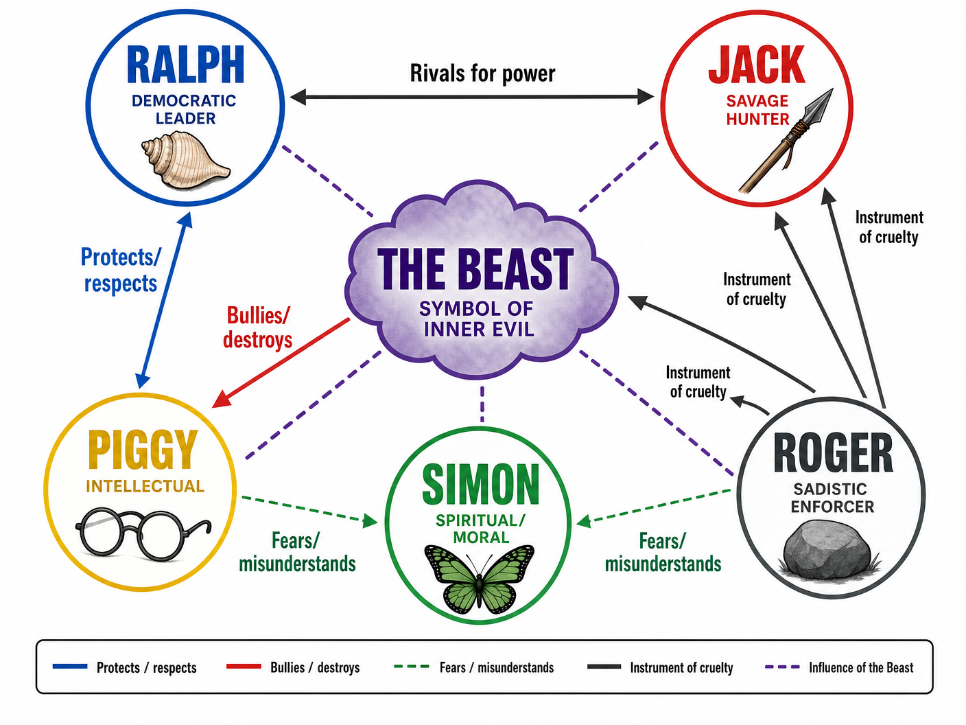 Character Relationships and Allegorical Roles