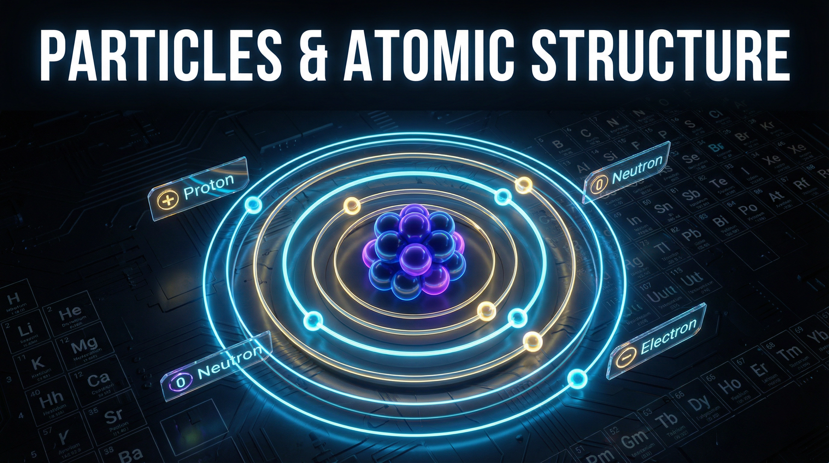 Header image for Particles & Atomic Structure