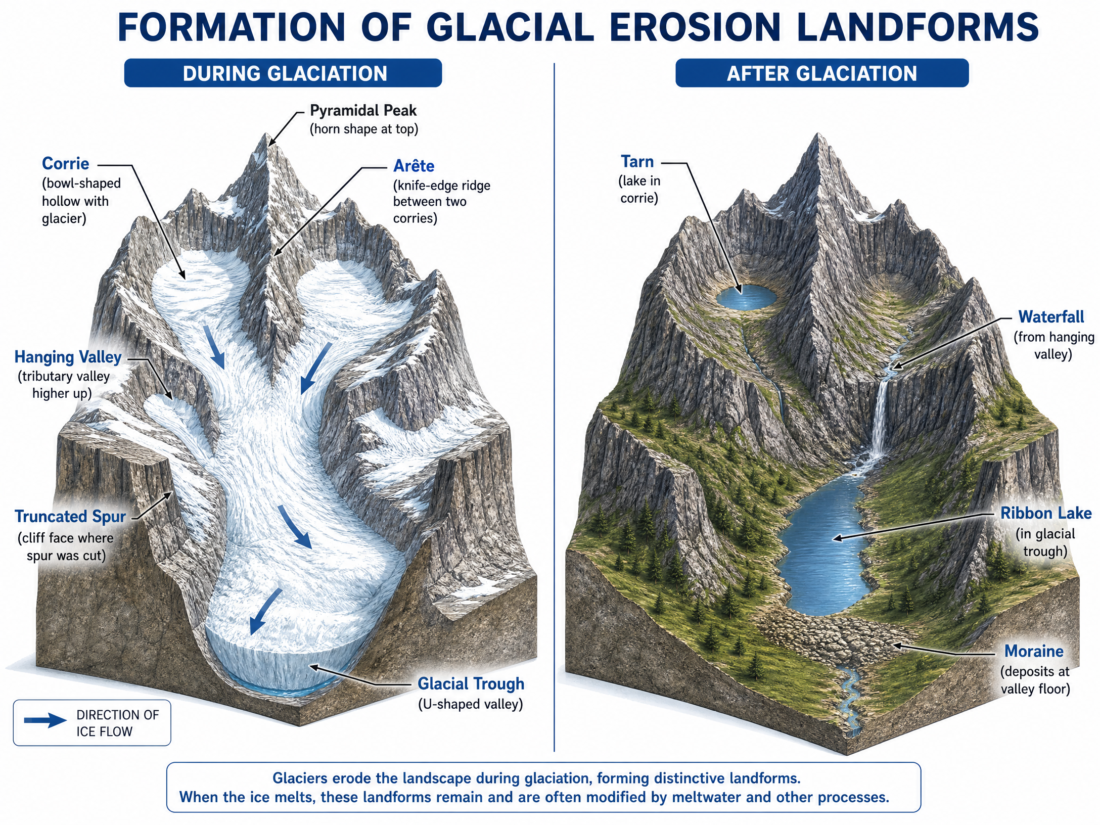 Formation of Glacial Landforms