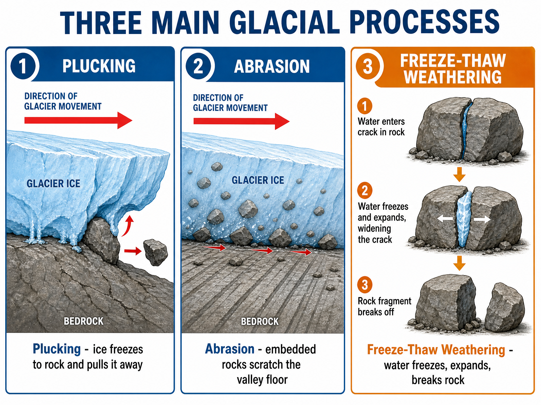 Key Glacial Processes