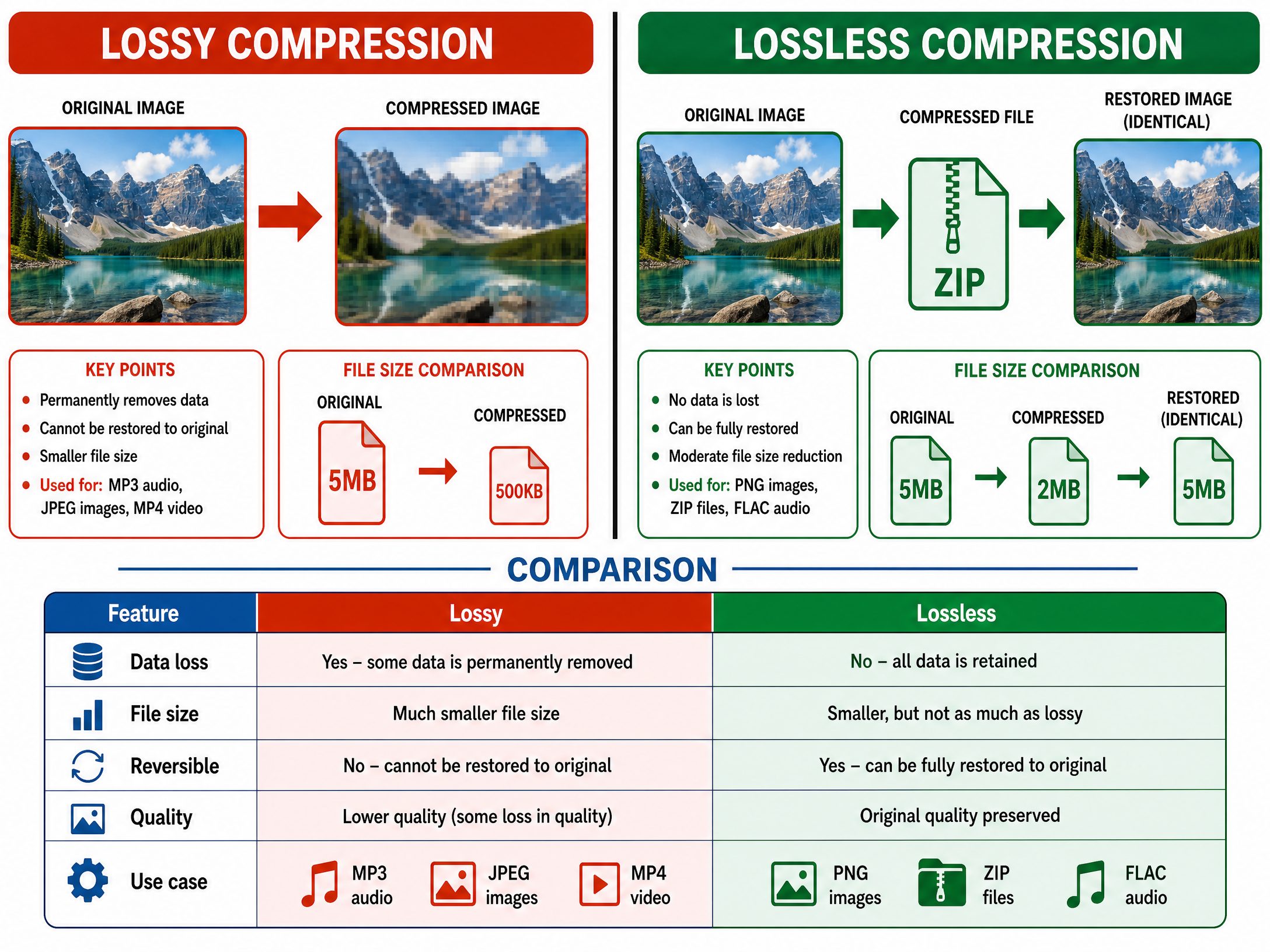 Lossy vs Lossless Compression