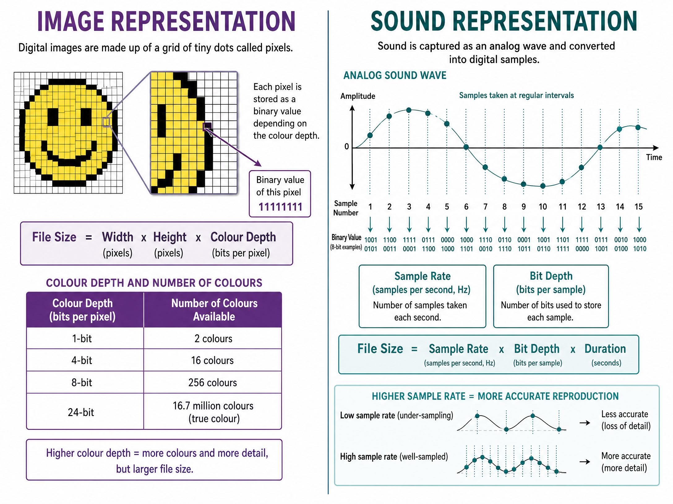 Image and Sound Digitisation