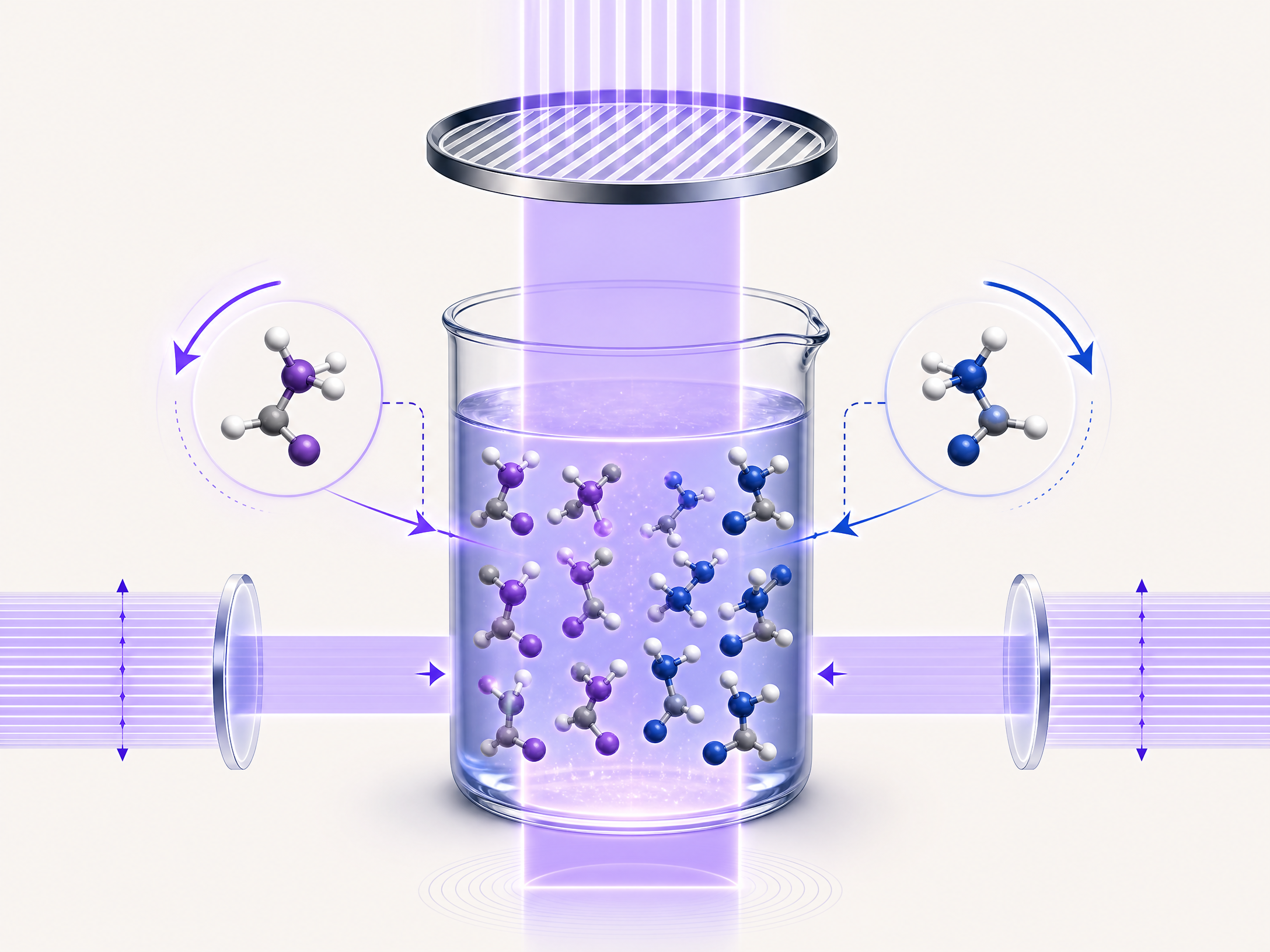 Why a racemic mixture has no net effect on plane-polarised light.