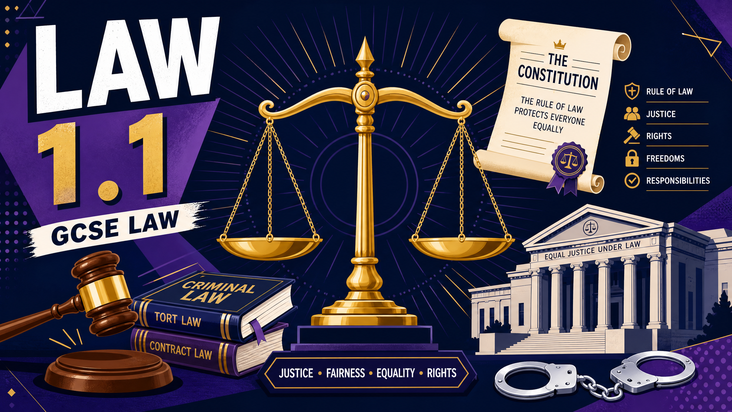 Header image for GCSE Law 1.1