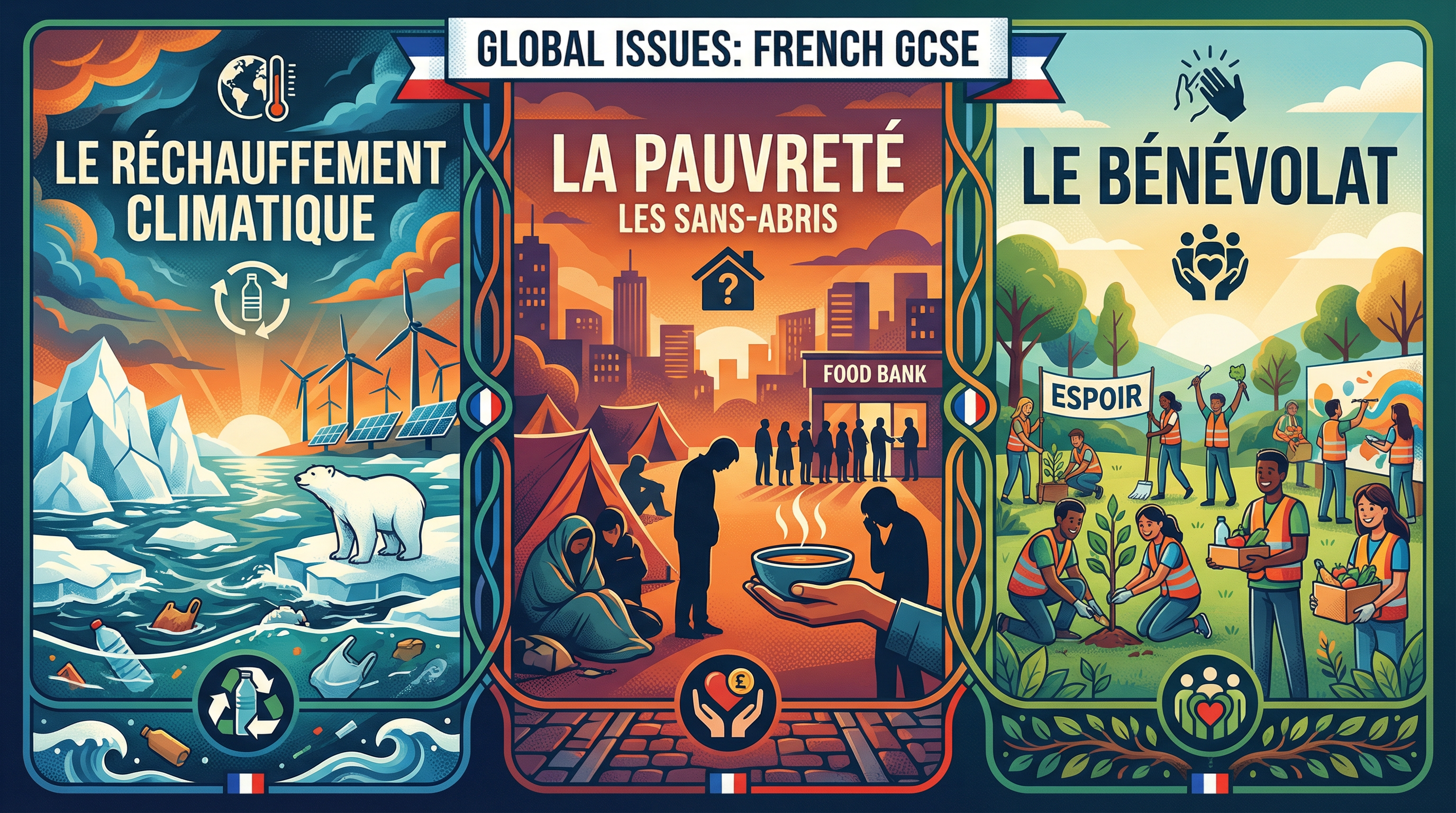 Header image for AQA GCSE French: Global Issues