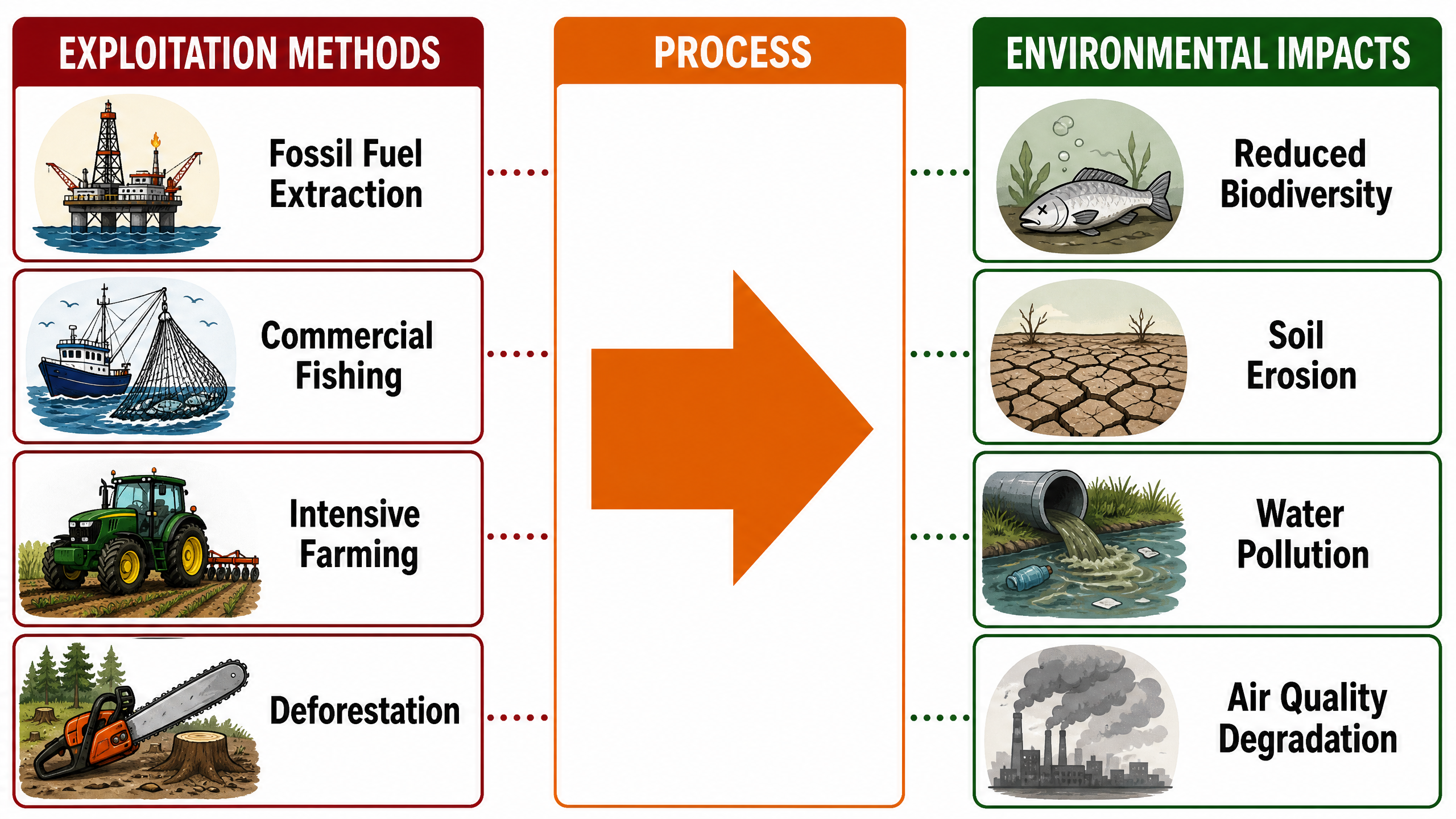 Exploitation Methods and Environmental Impacts