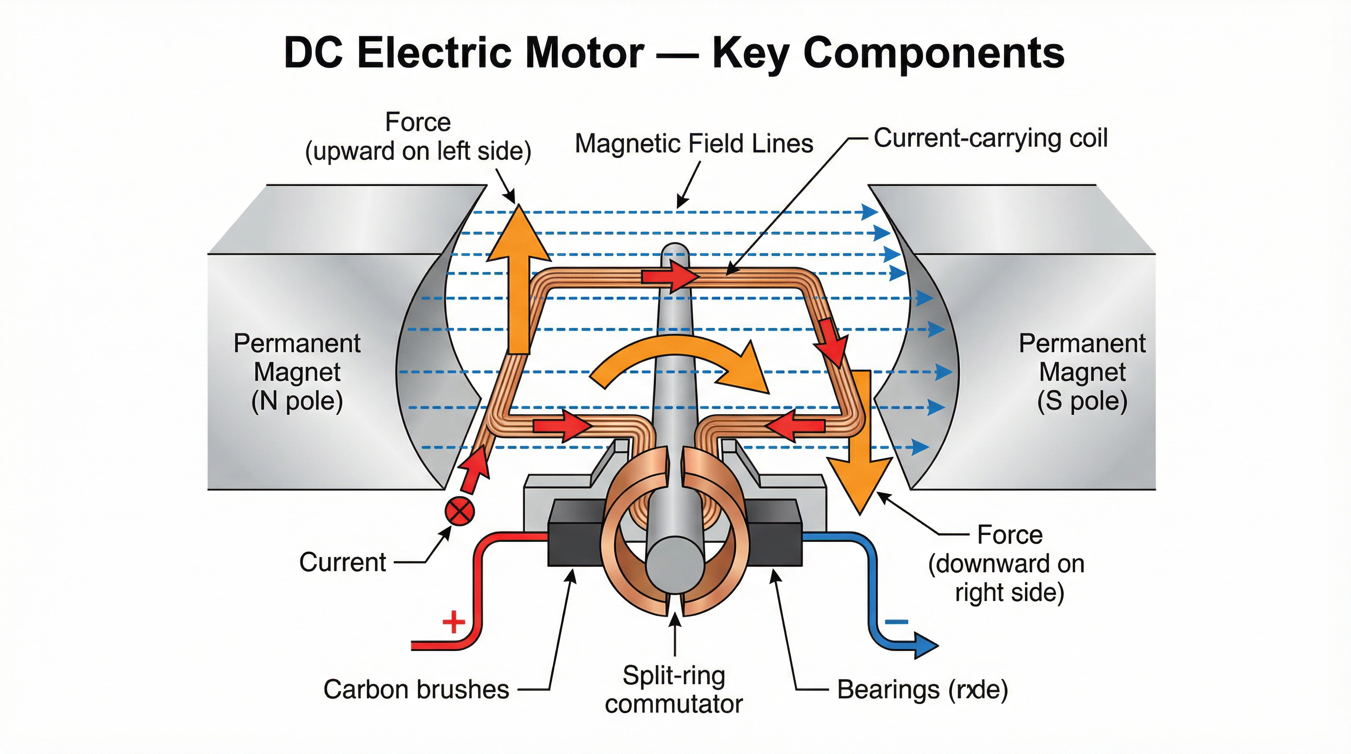 DC Electric Motor — Key Components and Operation