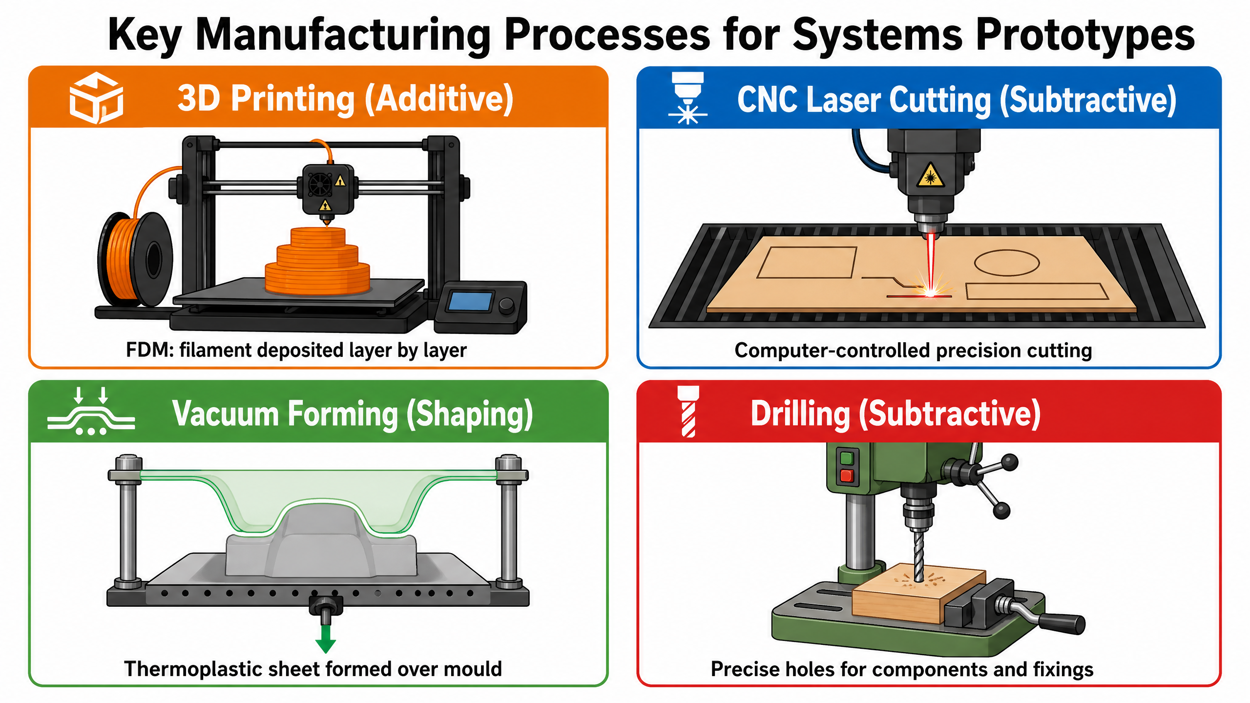 Key Manufacturing Processes for Systems Prototypes