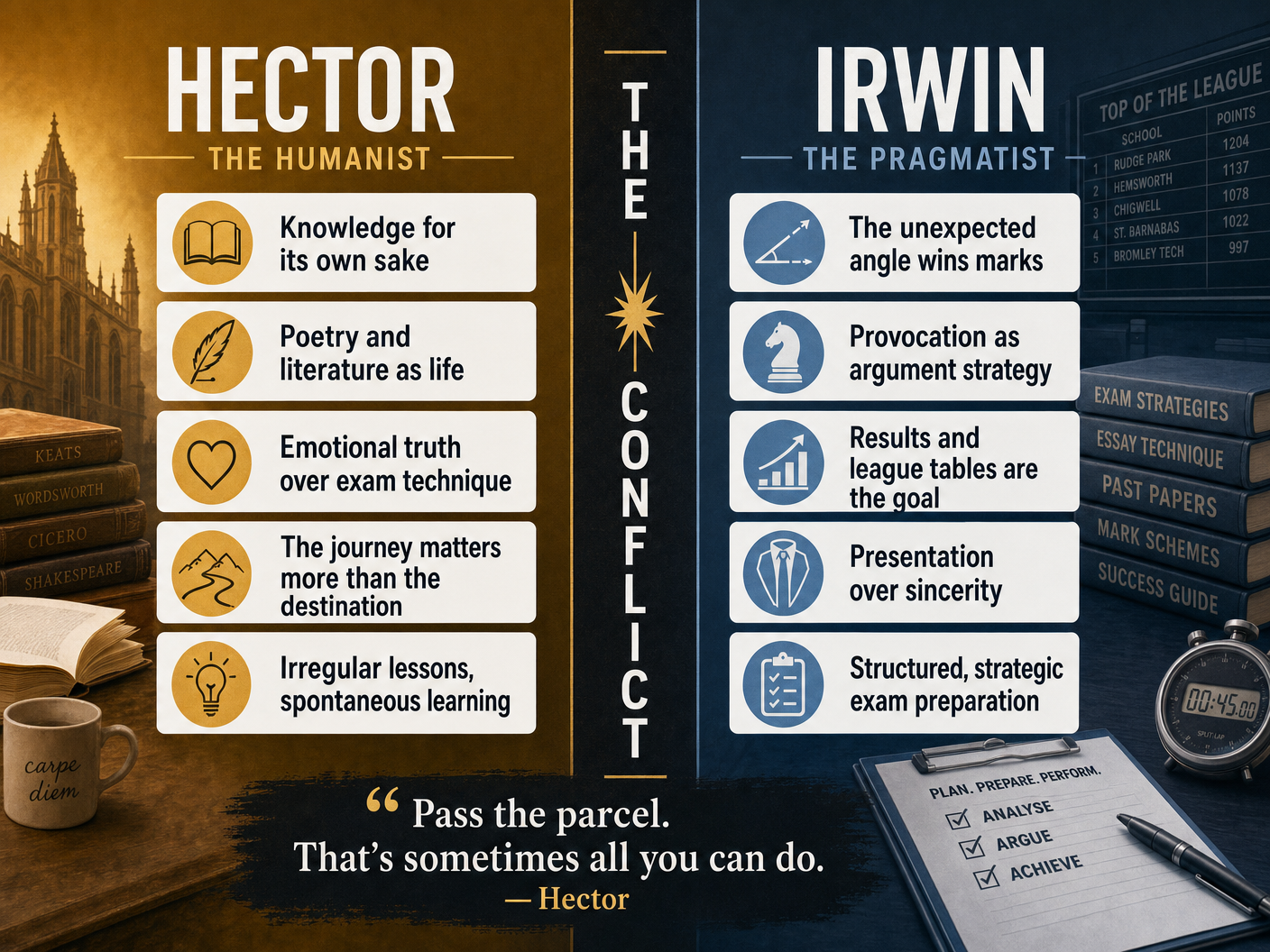 Hector vs Irwin: The Educational Conflict
