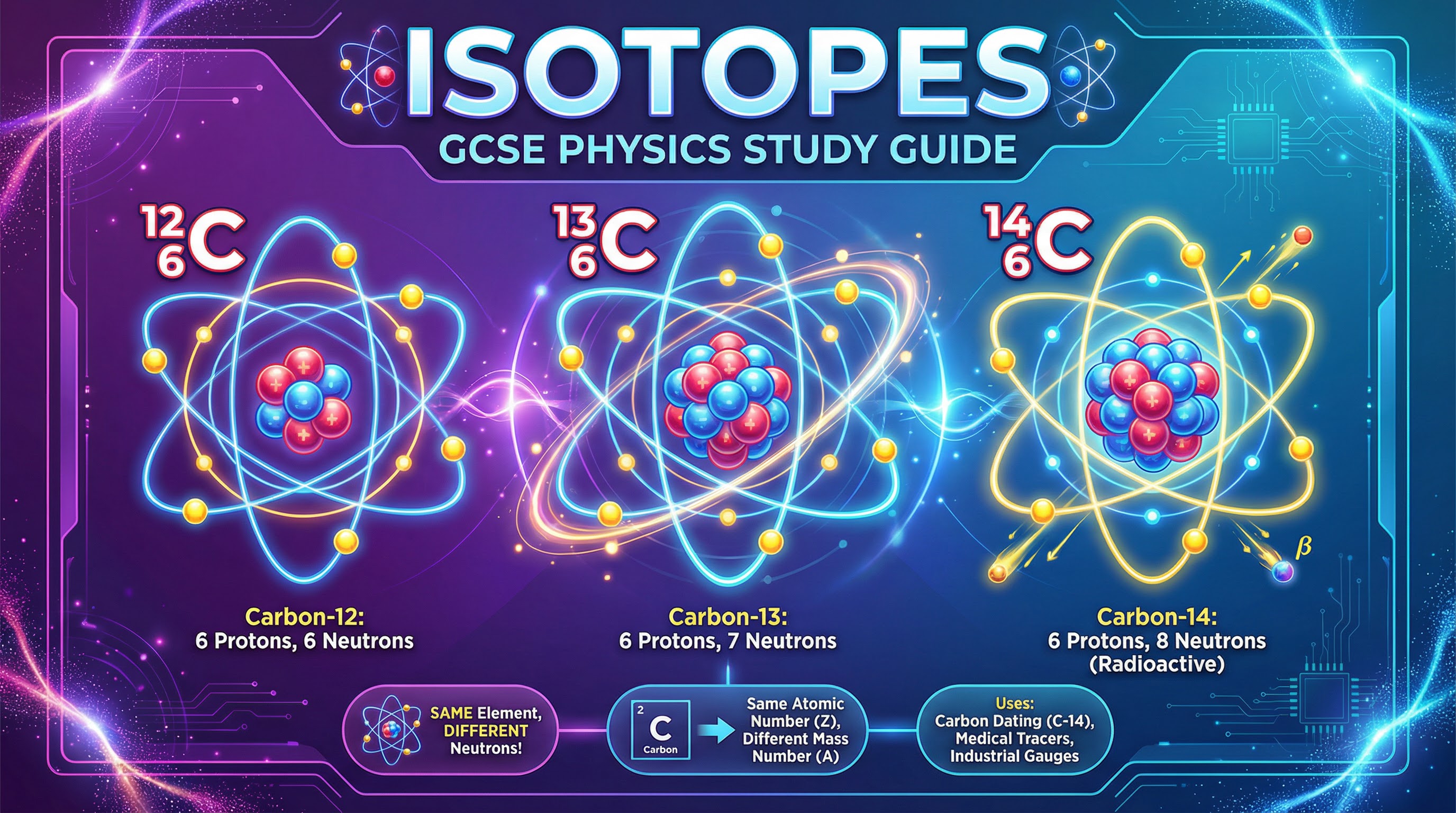 Header image for OCR GCSE Physics: Isotopes