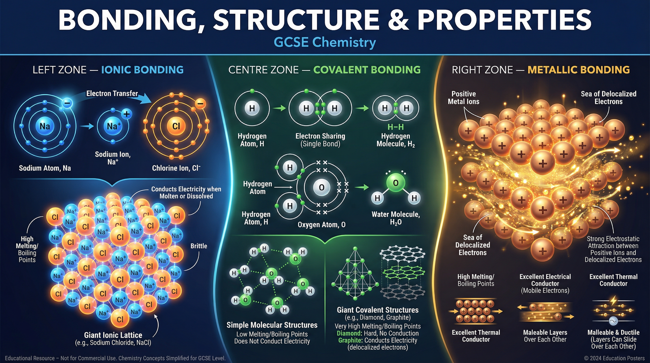 Header image for Bonding, Structure and Properties