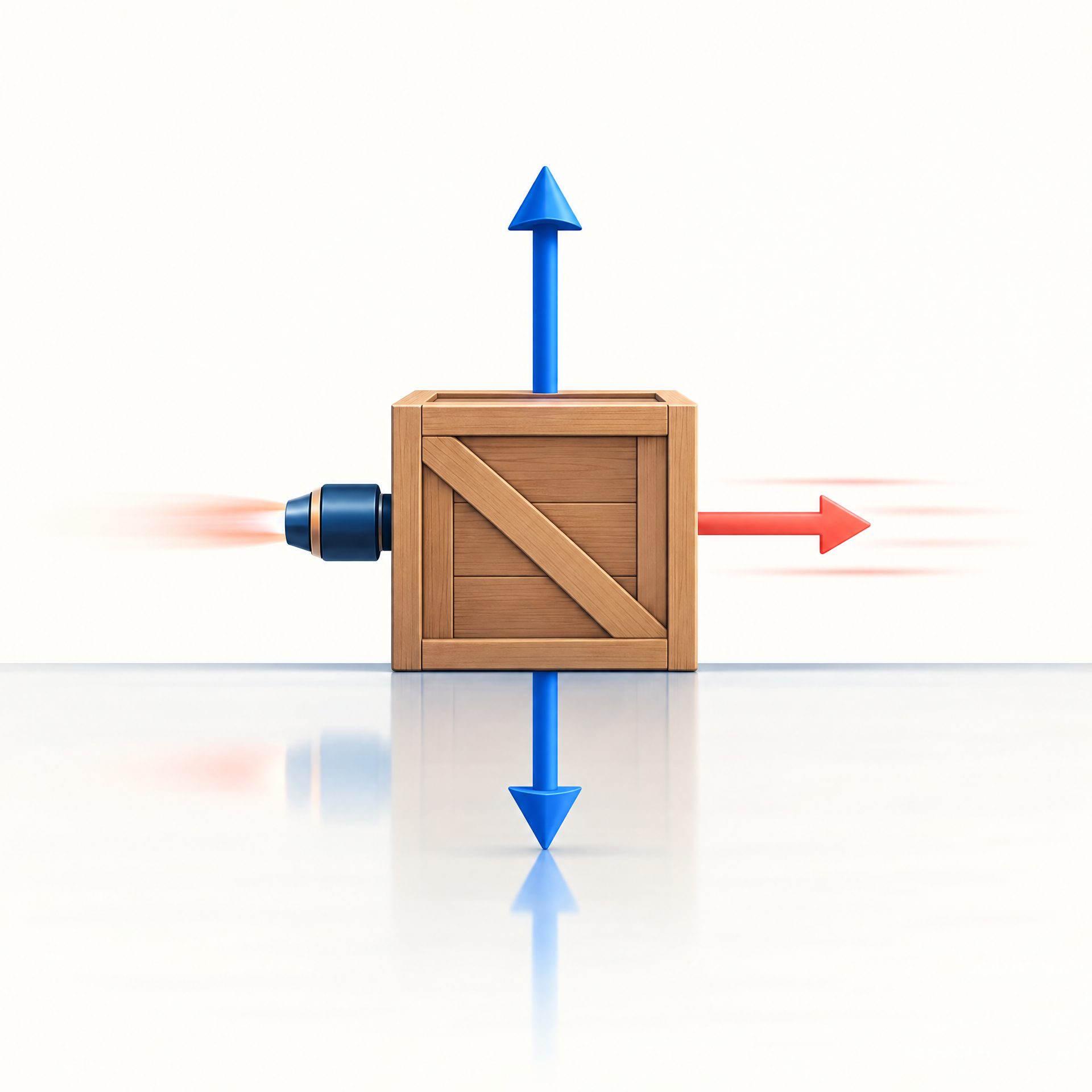 A free-body model separates vertical balance from horizontal acceleration.