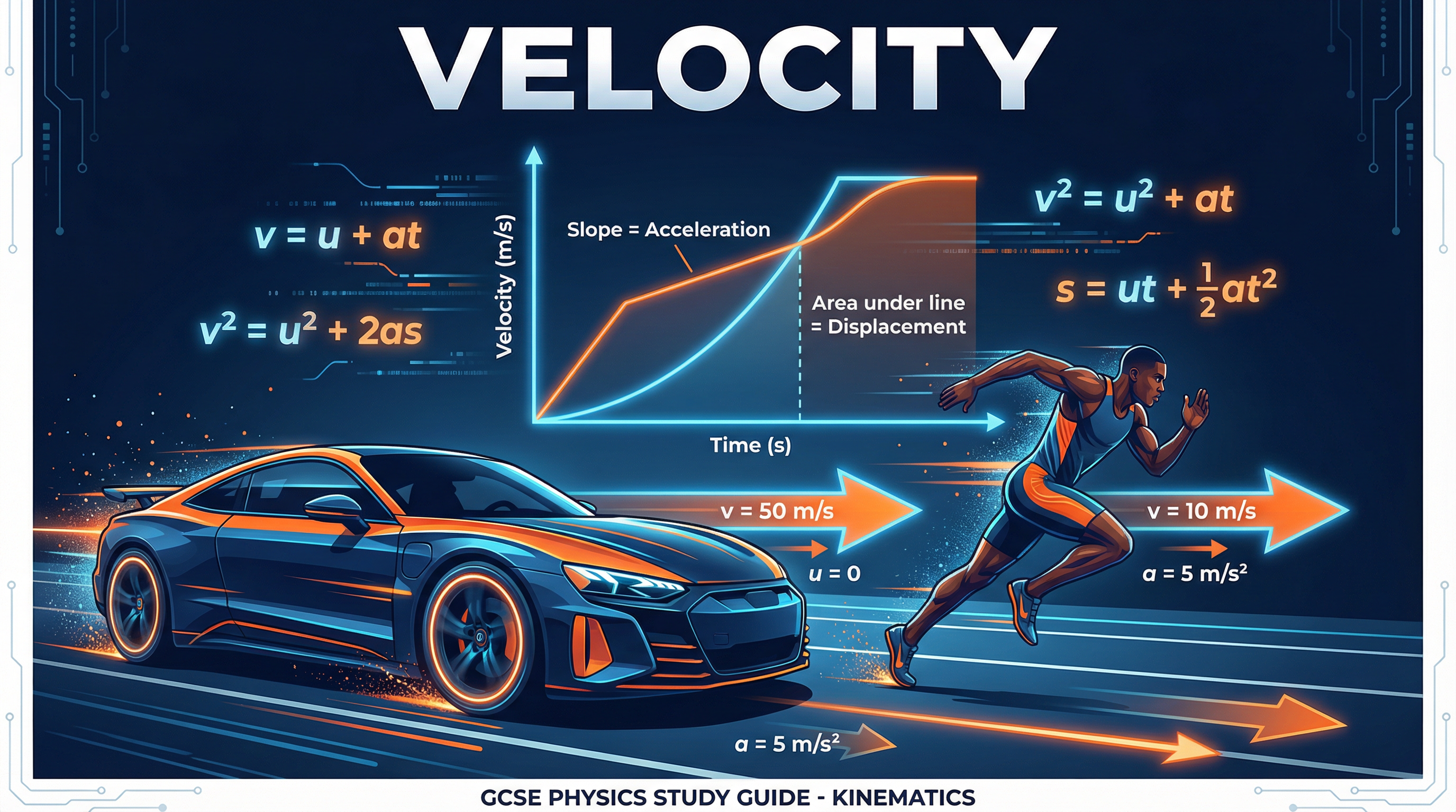 OCR GCSE Physics: Velocity (Topic 1.4) — Study Guide Header