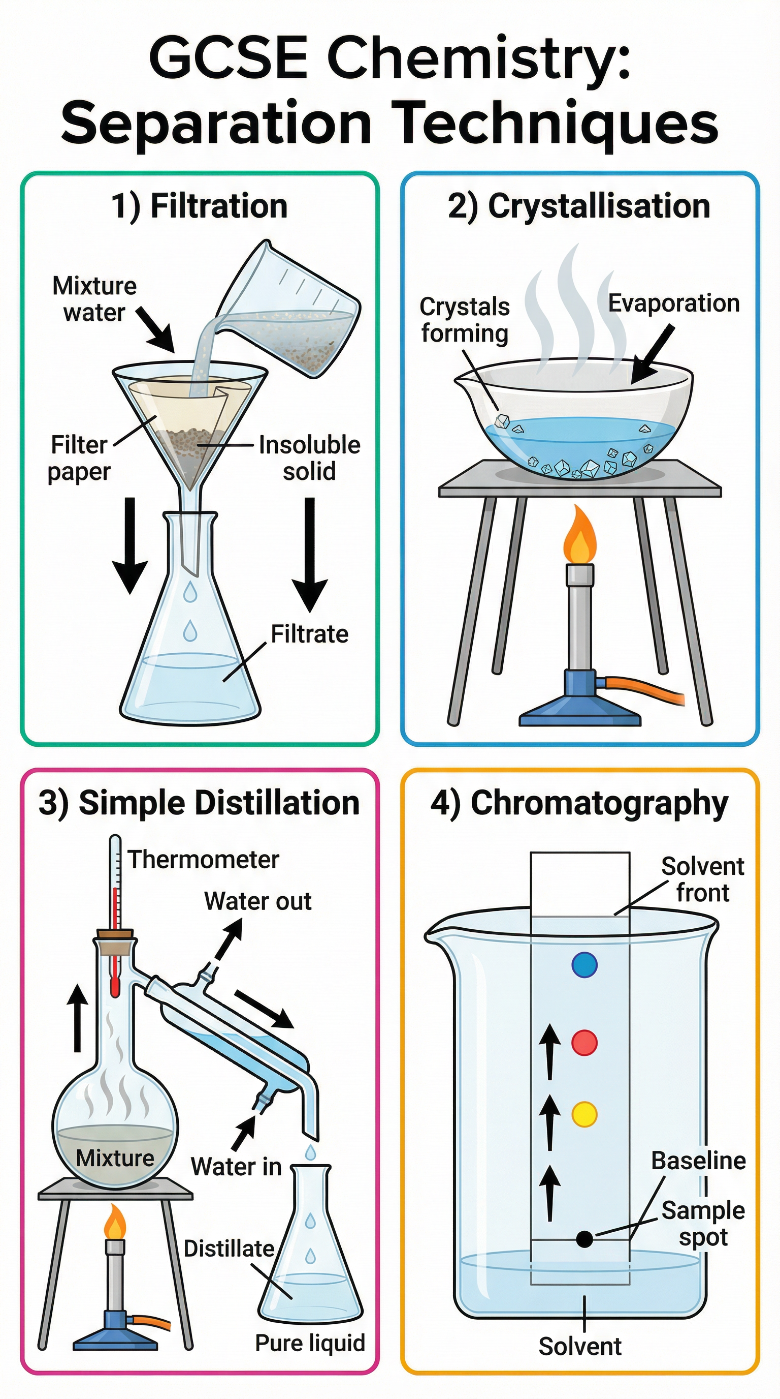 Infographic of Separation Techniques