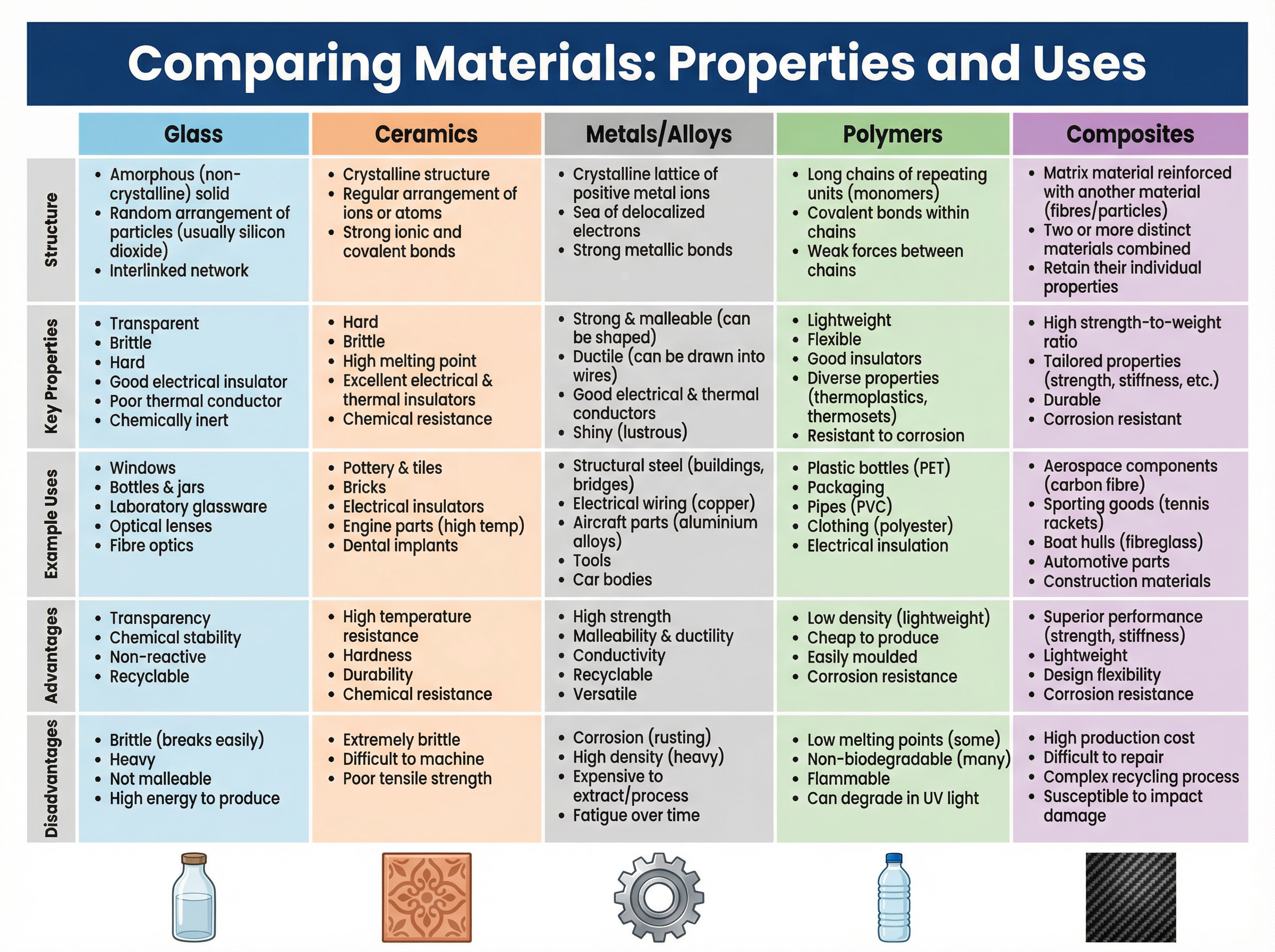 Comparing Material Properties