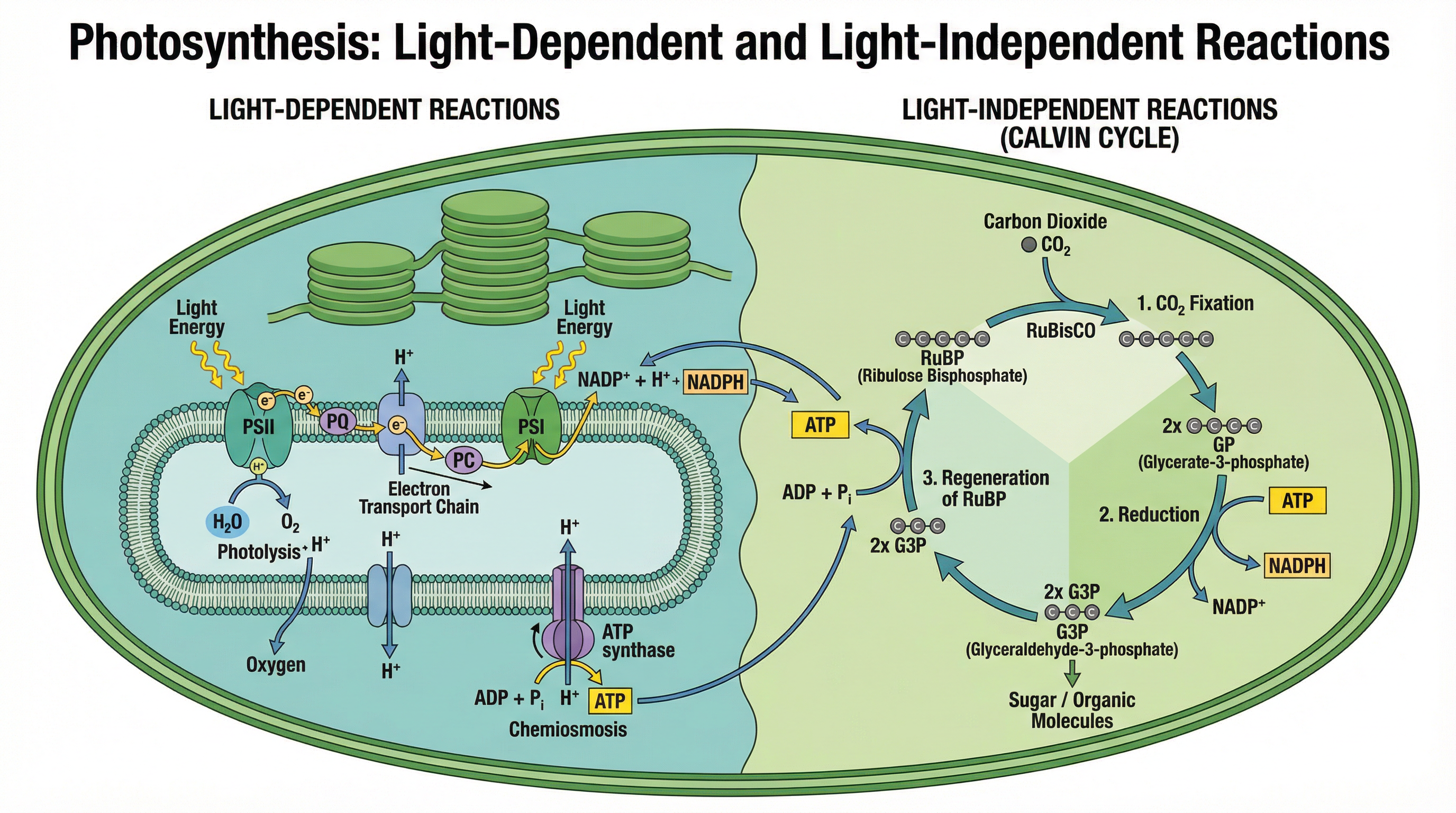 Photosynthesis: Light-Dependent and Light-Independent Reactions