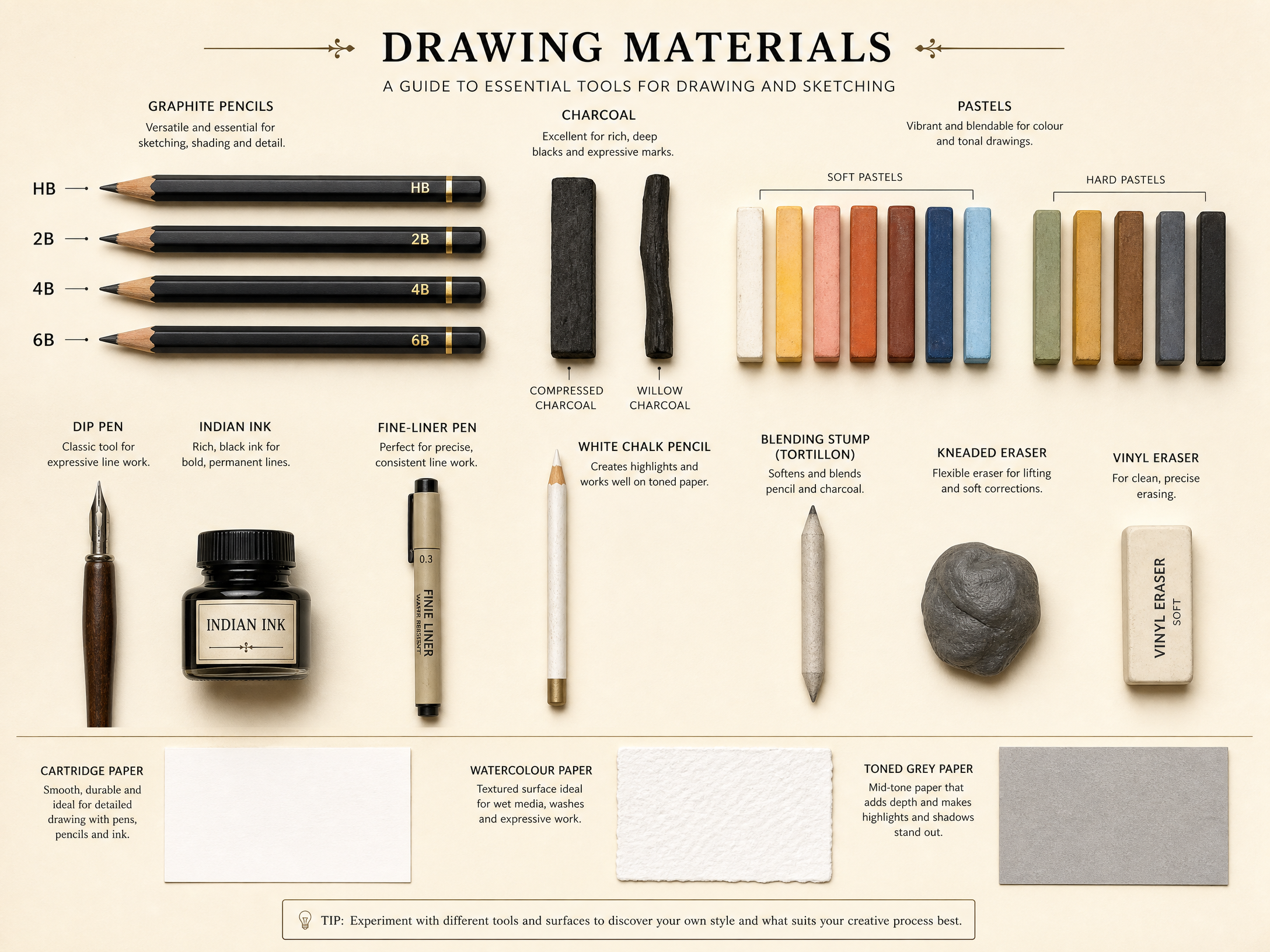 Essential Drawing Materials
