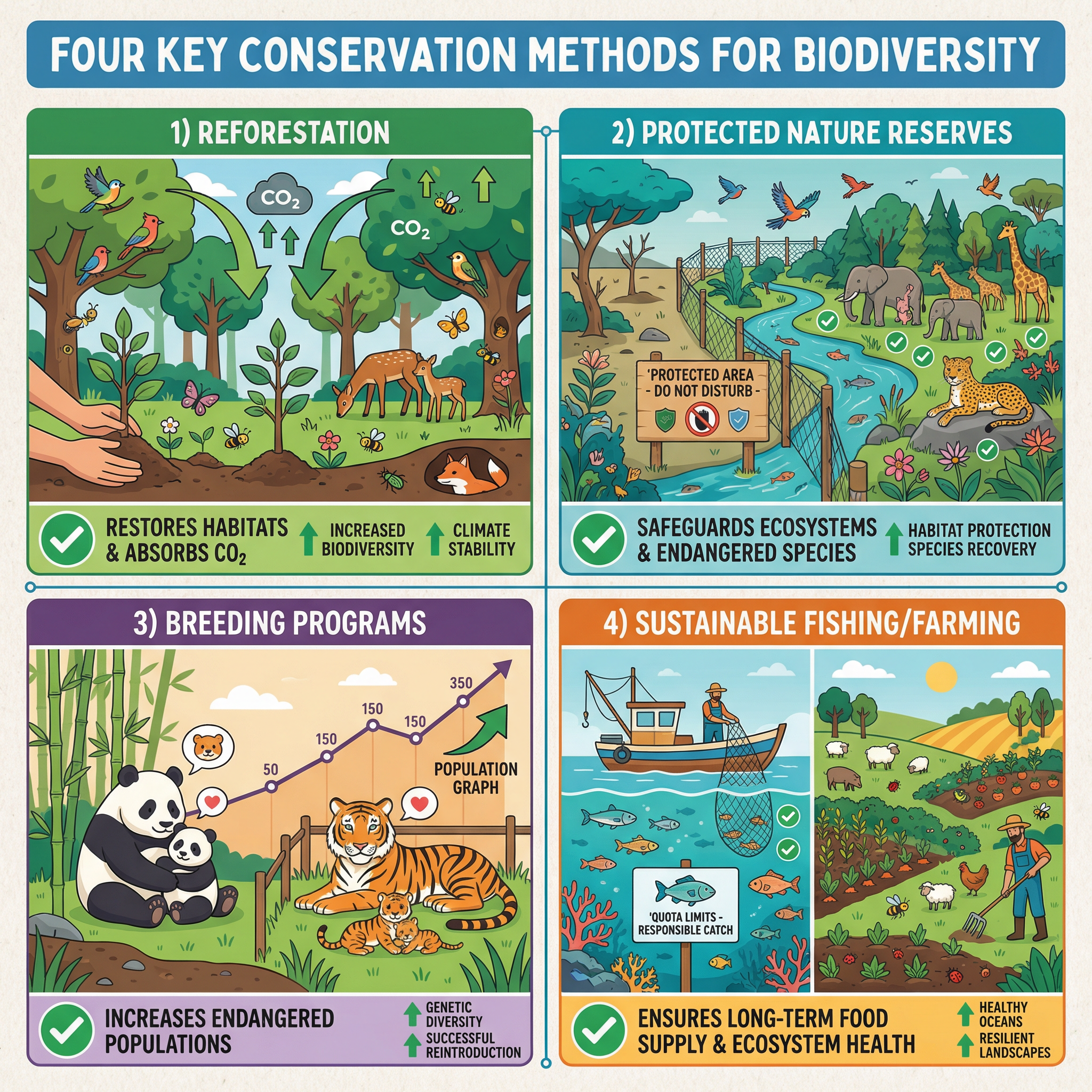 Four Key Conservation Methods for Protecting Biodiversity