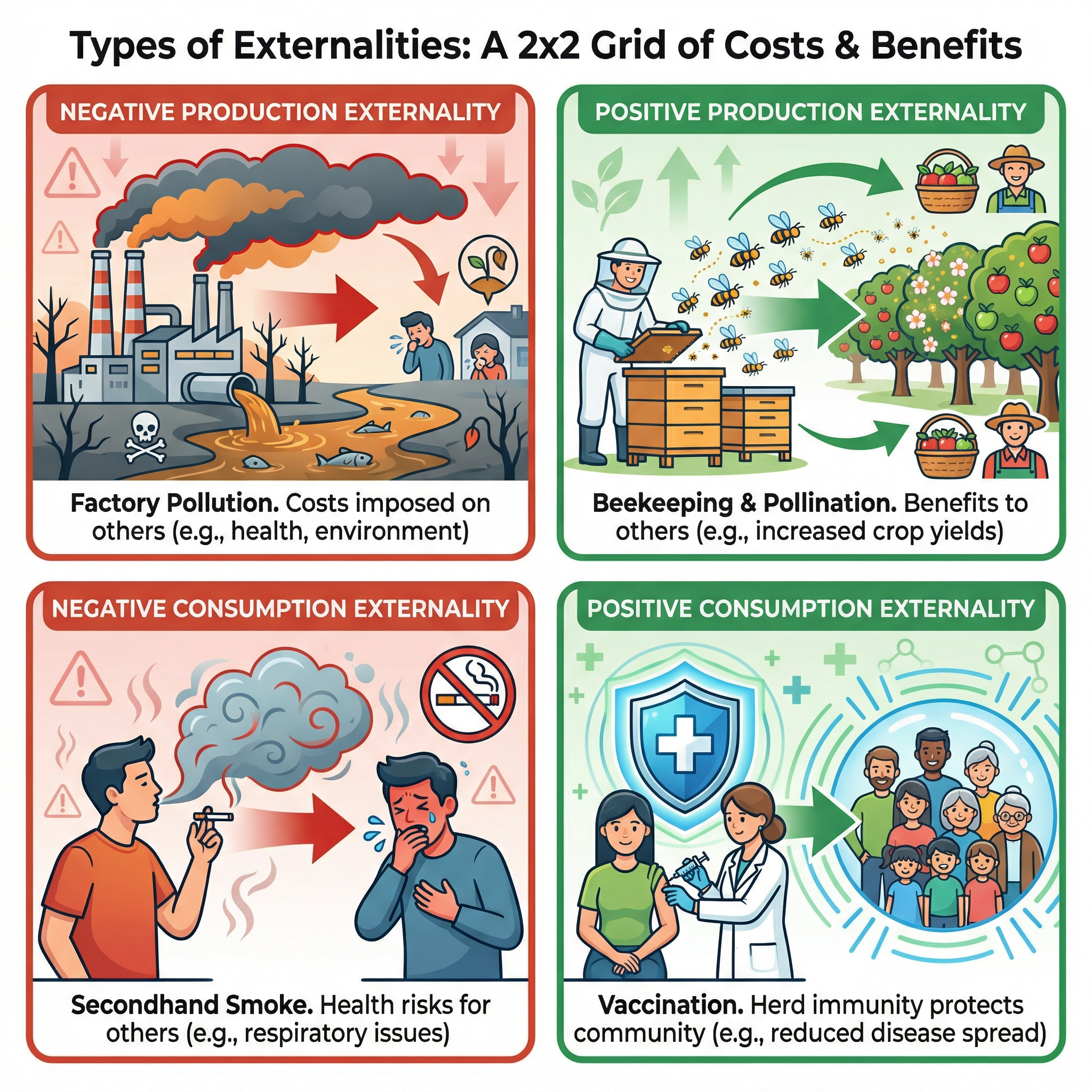 The Four Types of Externalities