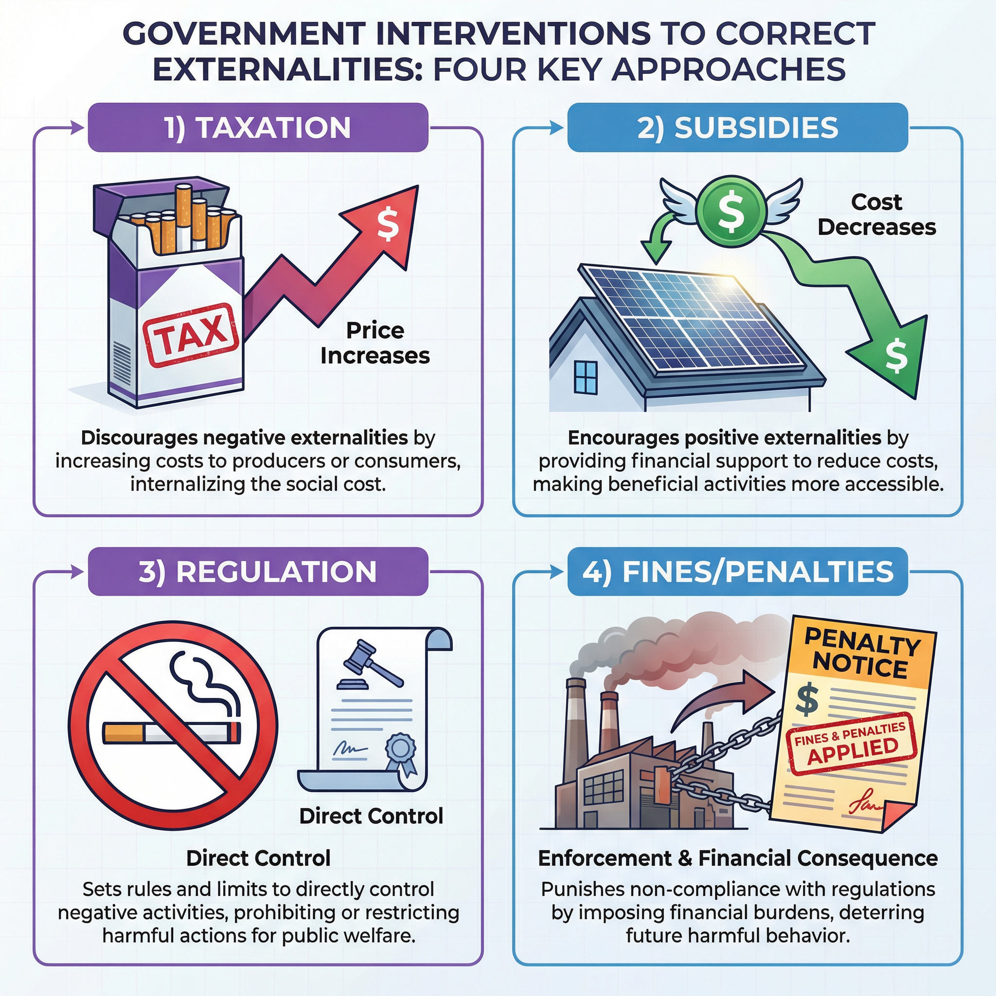 Government Interventions to Correct Externalities